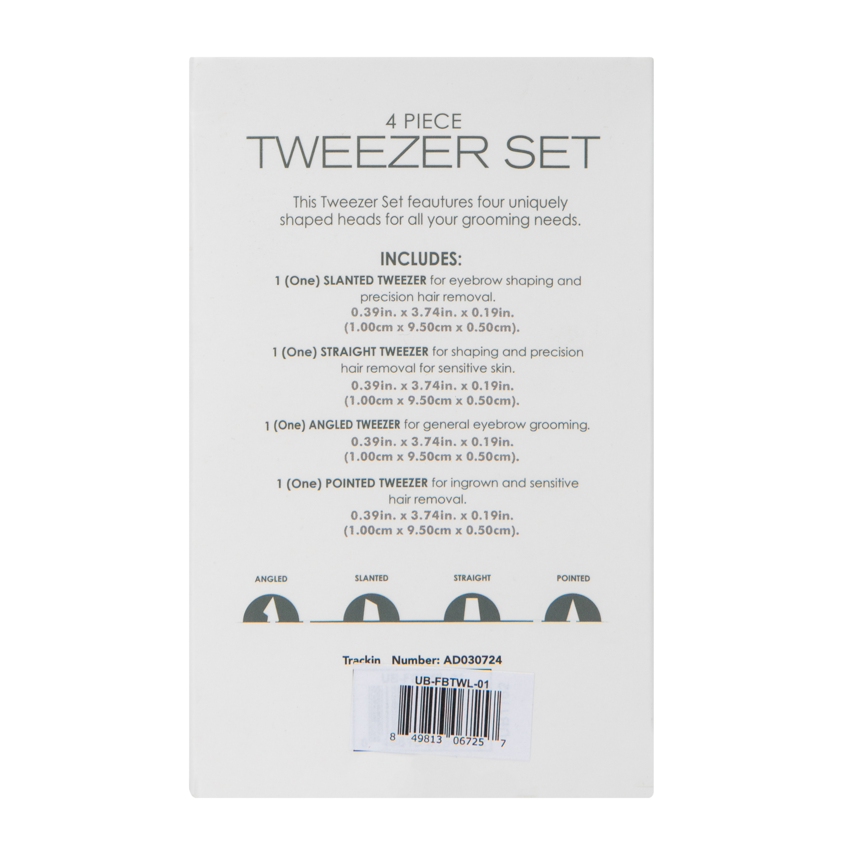 Tweezers Set 4-Count | Five Below
