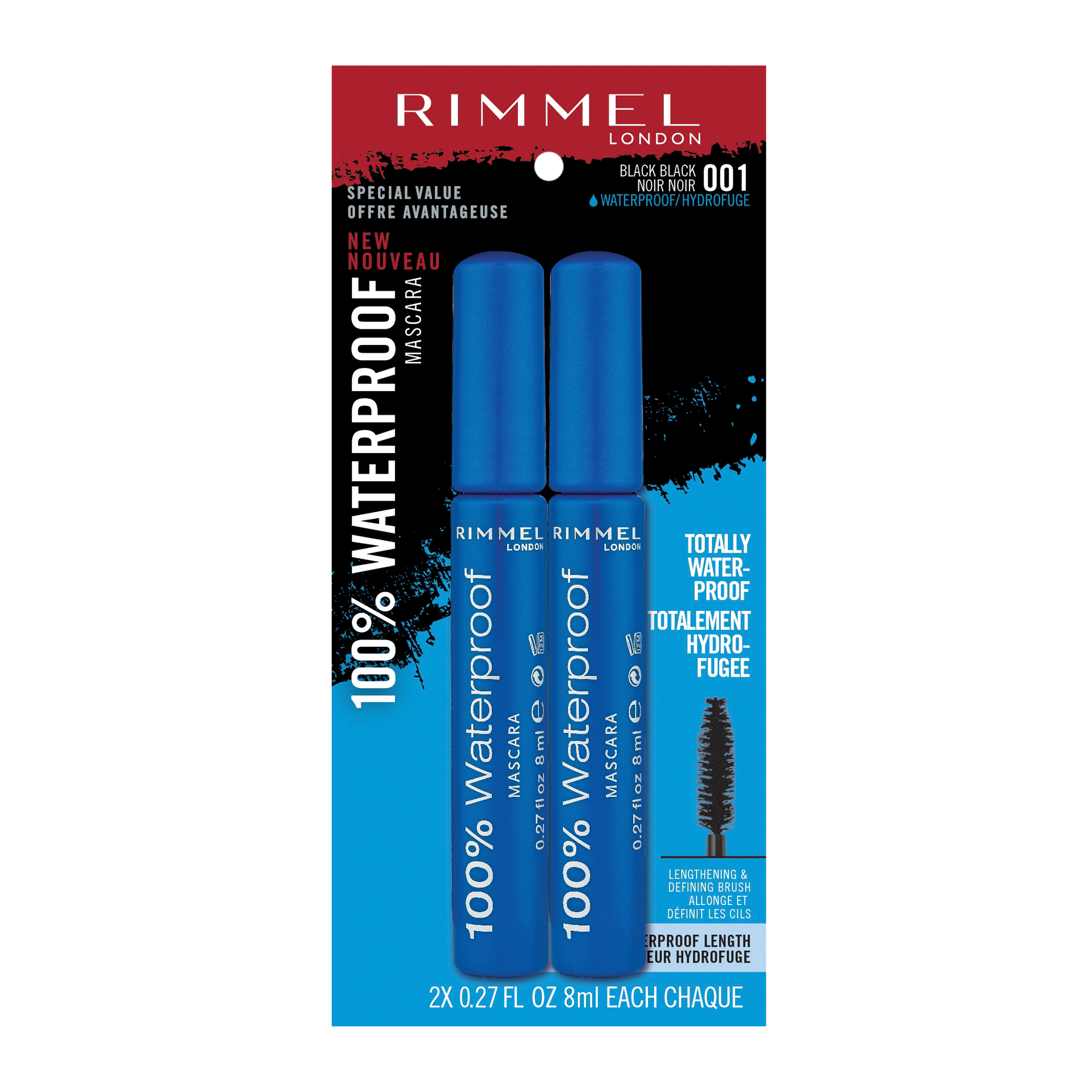Rimmel London 100% Waterproof Mascara
