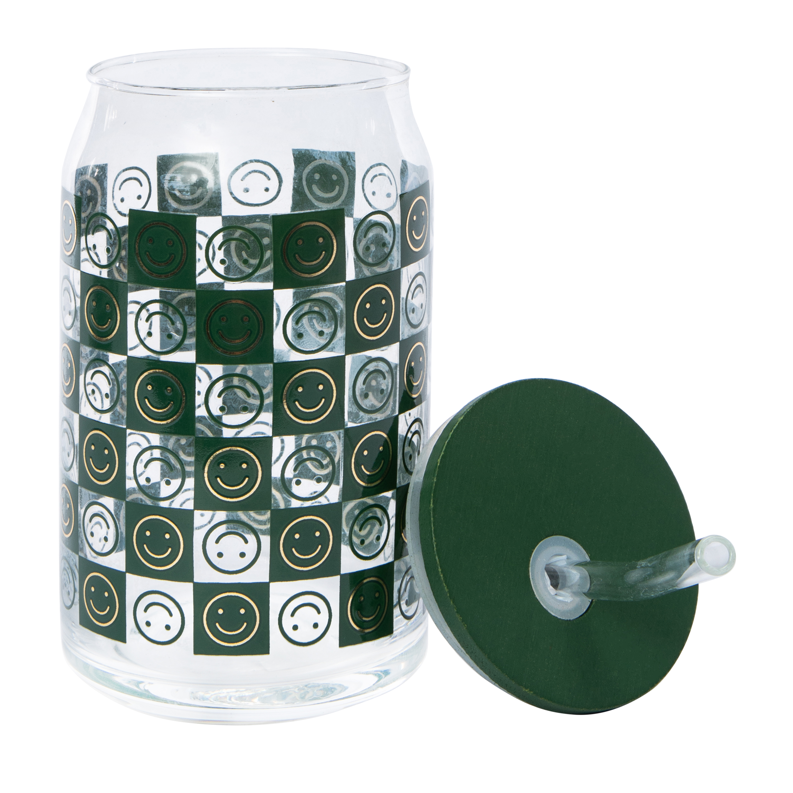 Glass Sipper Tumbler With Bamboo Lid 20oz