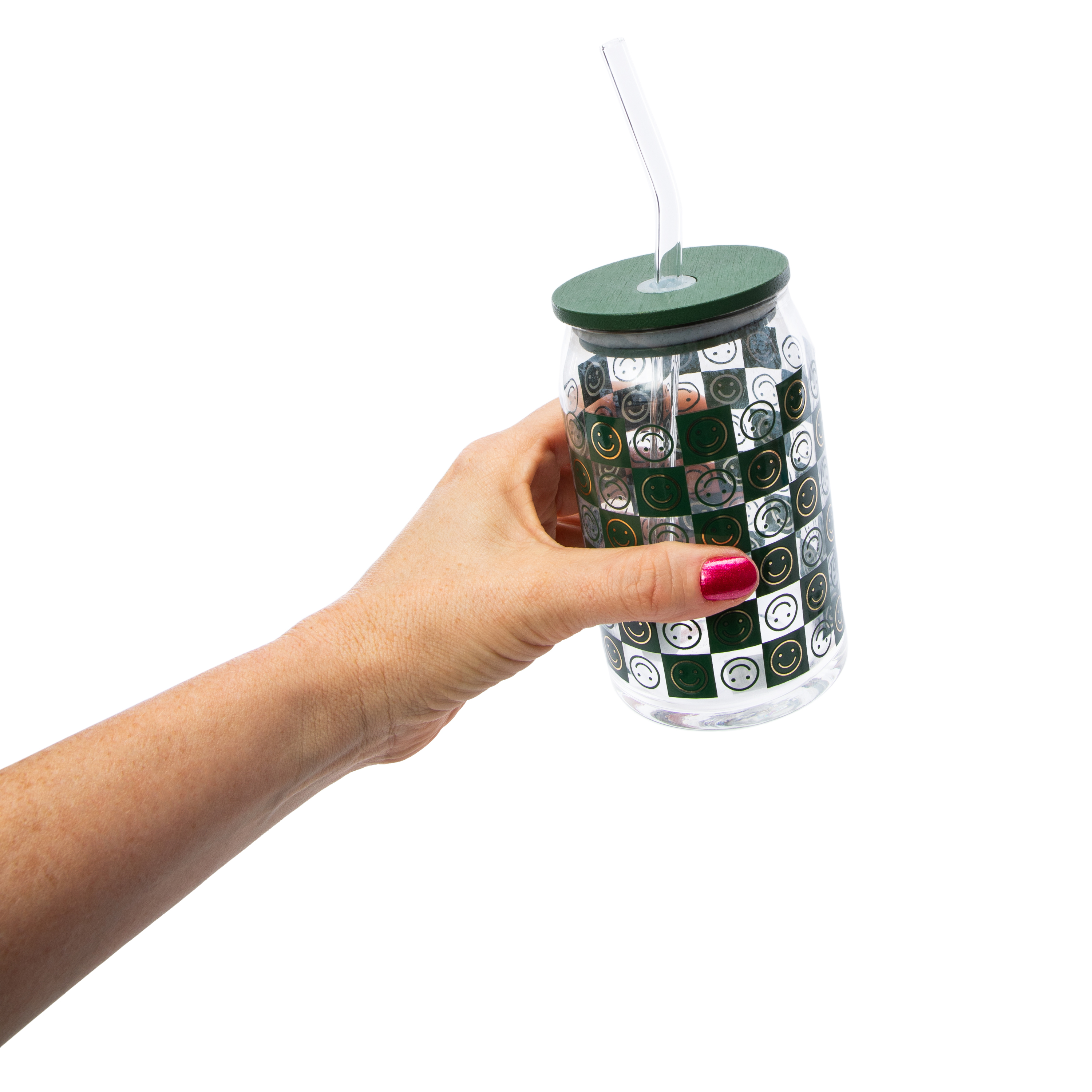 Glass Sipper Tumbler With Bamboo Lid 20oz