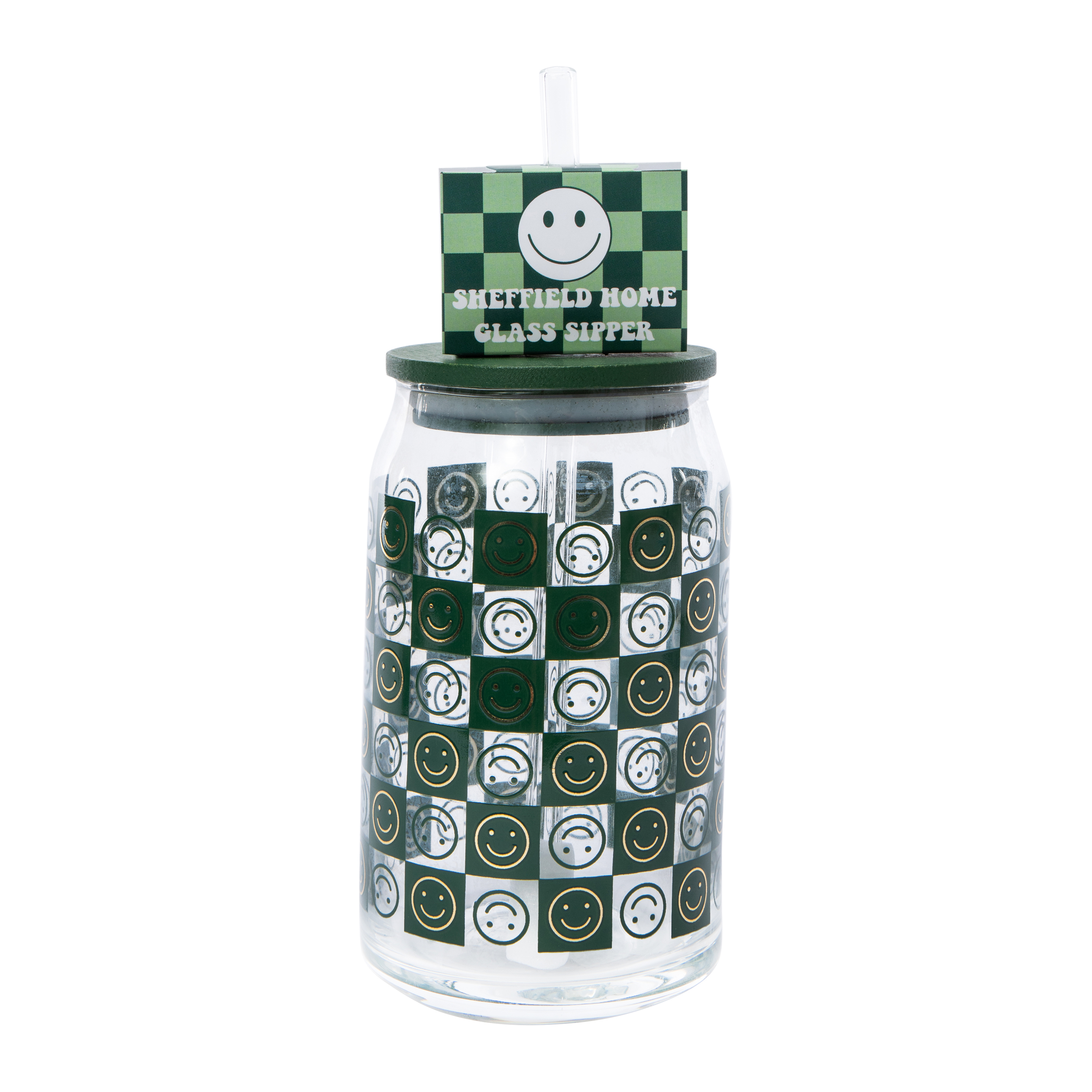 Glass Sipper Tumbler With Bamboo Lid 20oz