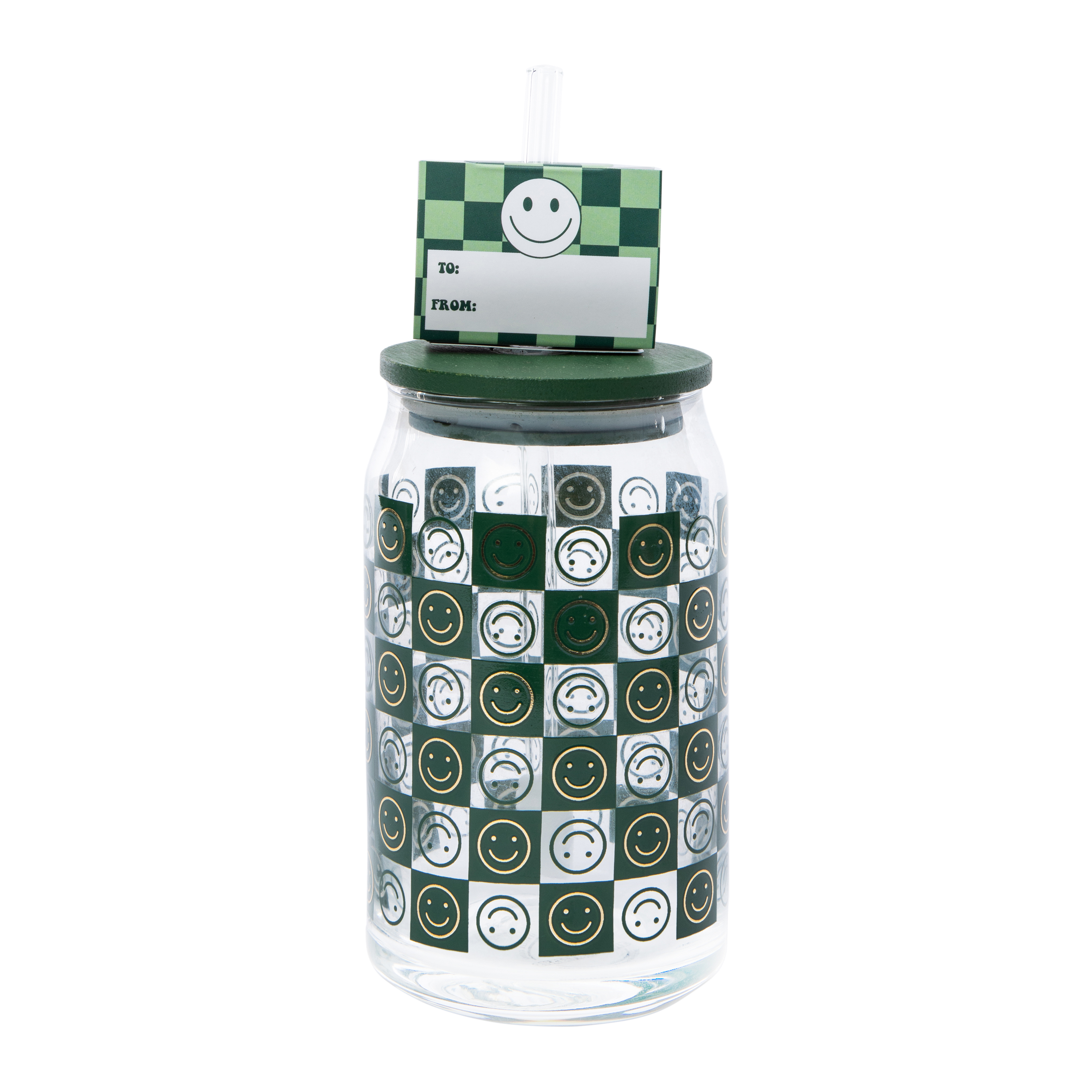 Glass Sipper Tumbler With Bamboo Lid 20oz