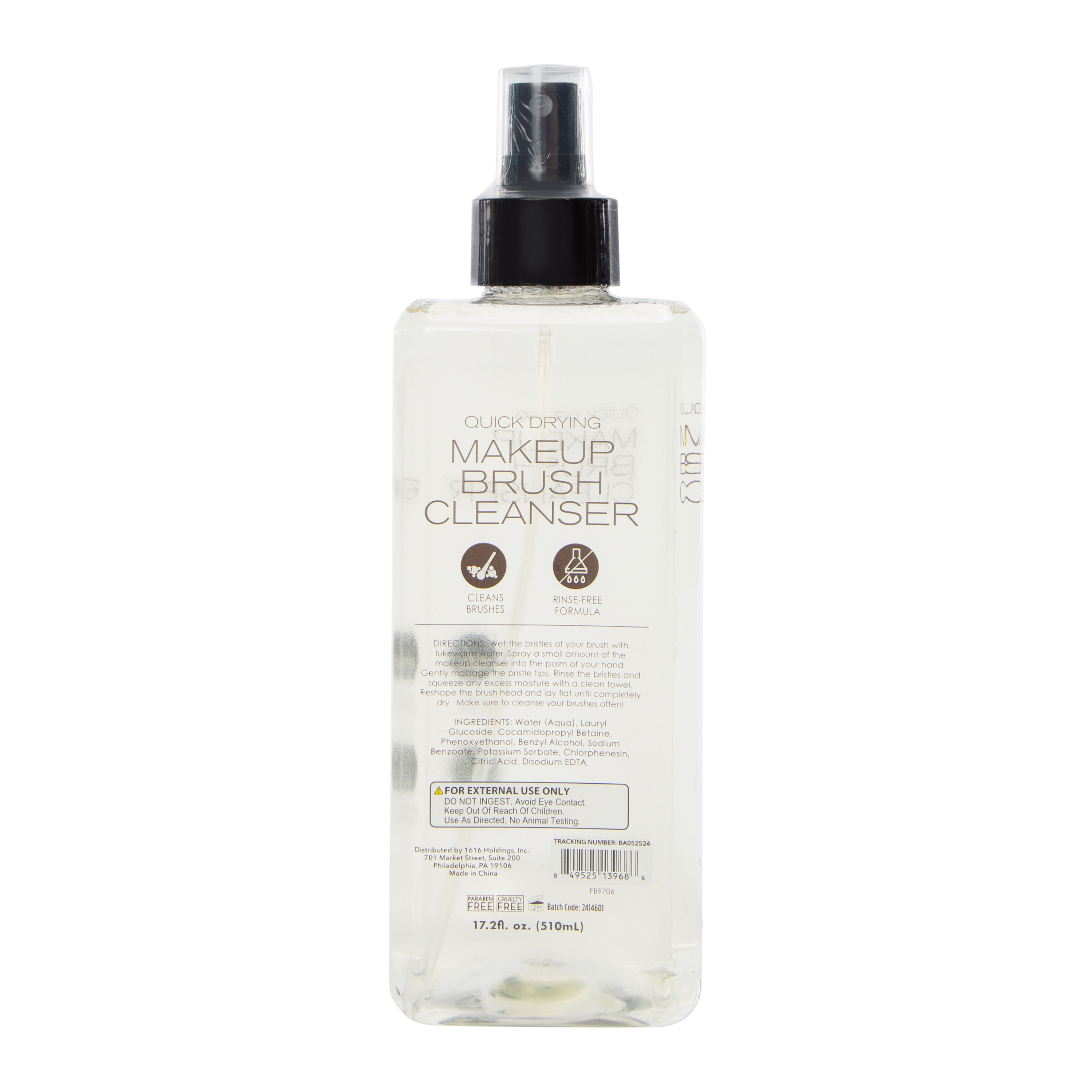 Quick Drying Makeup Brush Cleanser 17.2oz