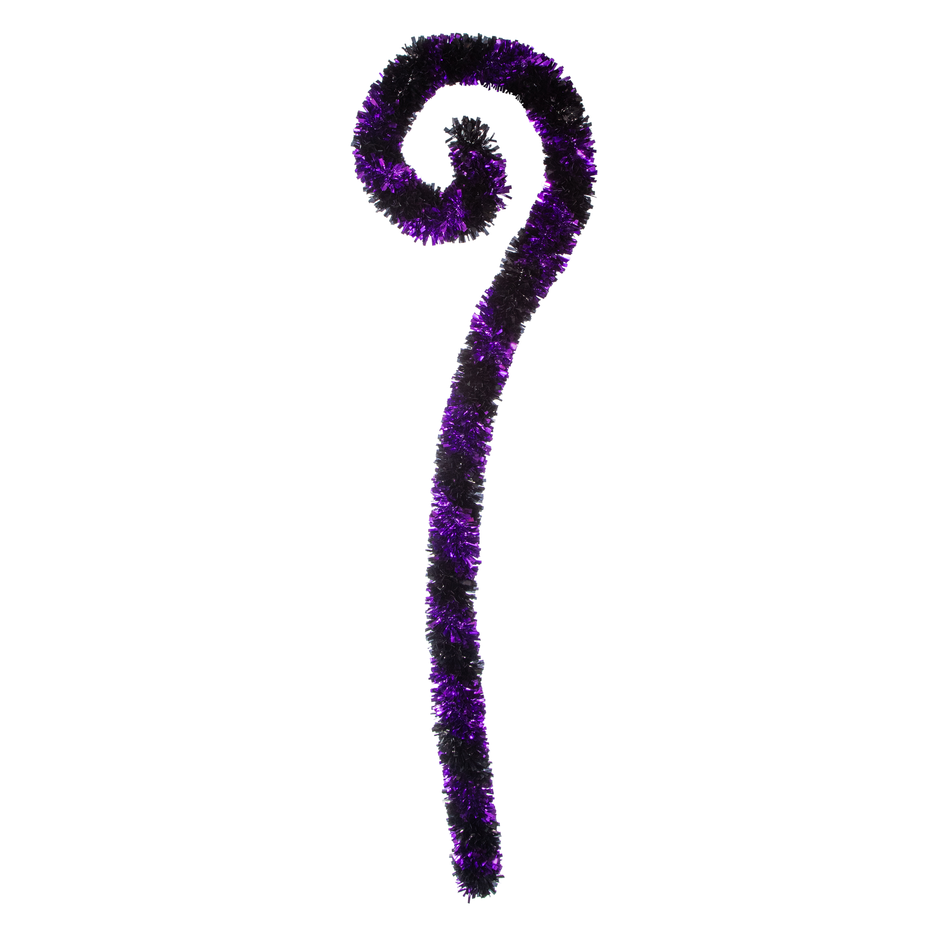 Stripe Tinsel Cane Halloween Decor 48in