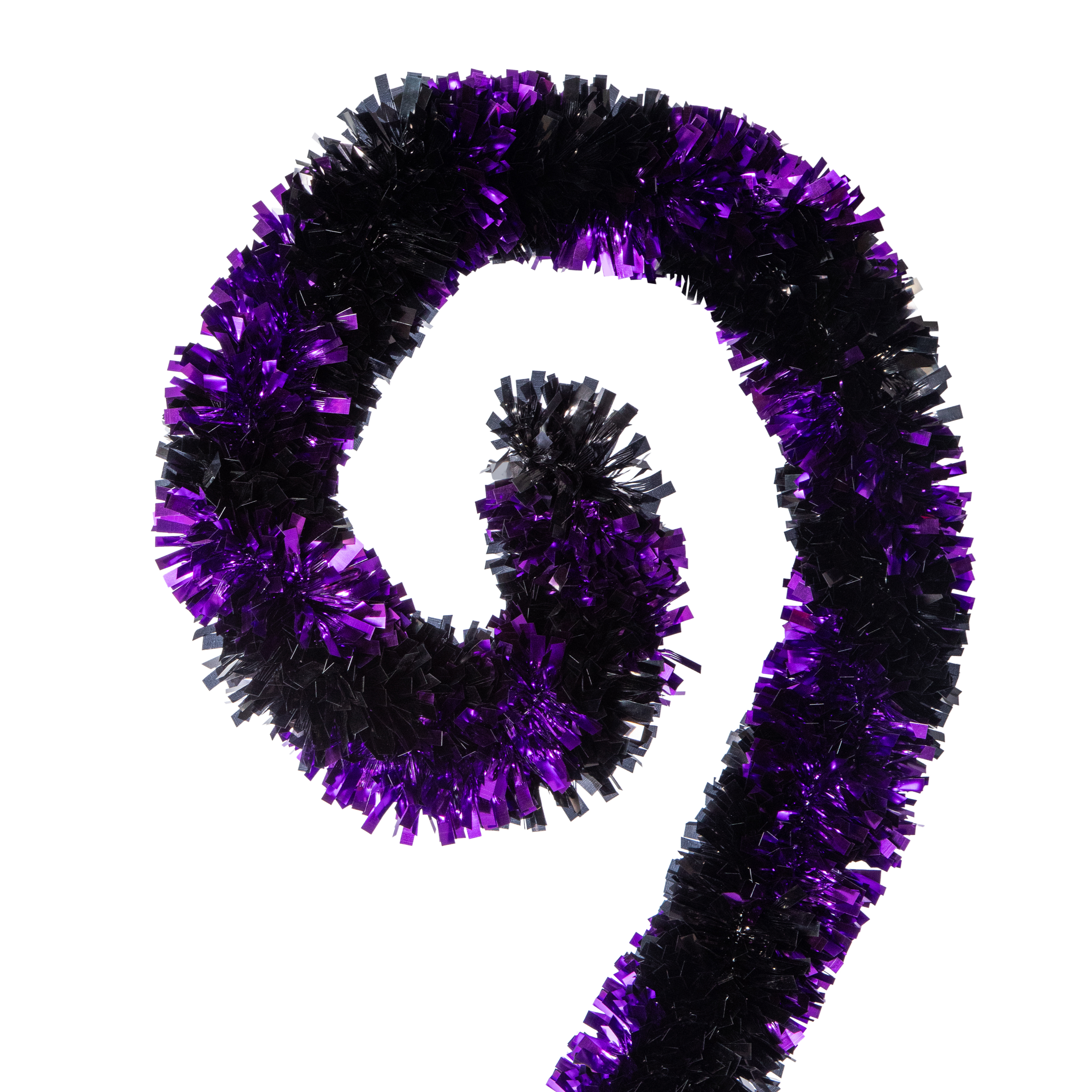 Stripe Tinsel Cane Halloween Decor 48in