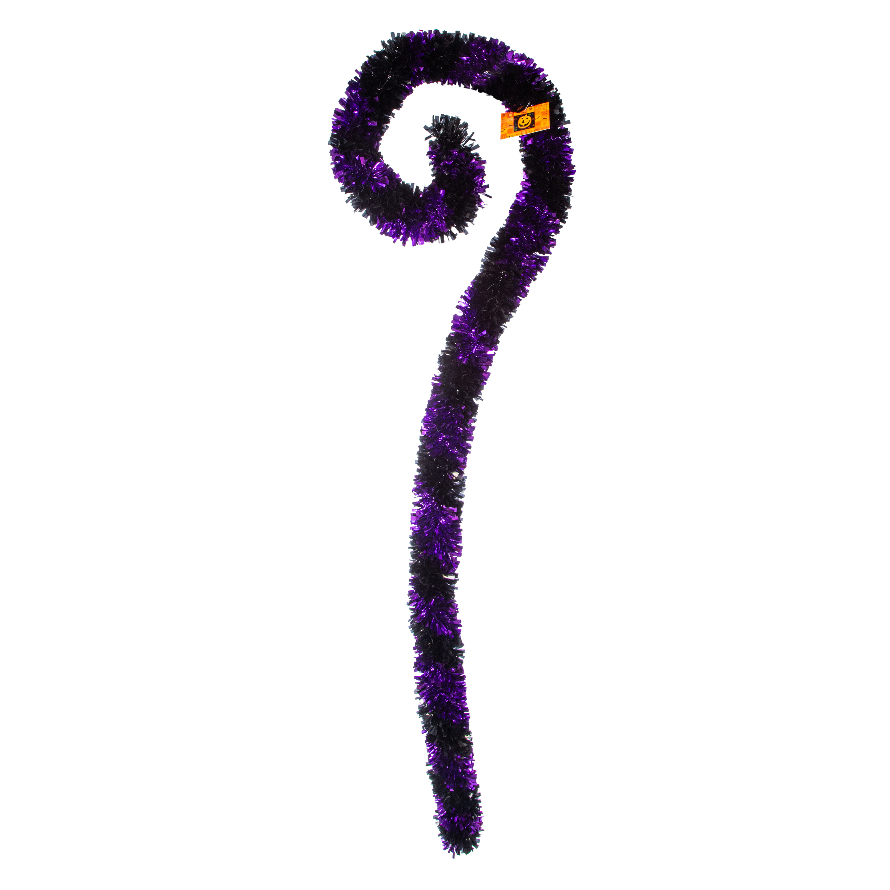 Stripe Tinsel Cane Halloween Decor 48in
