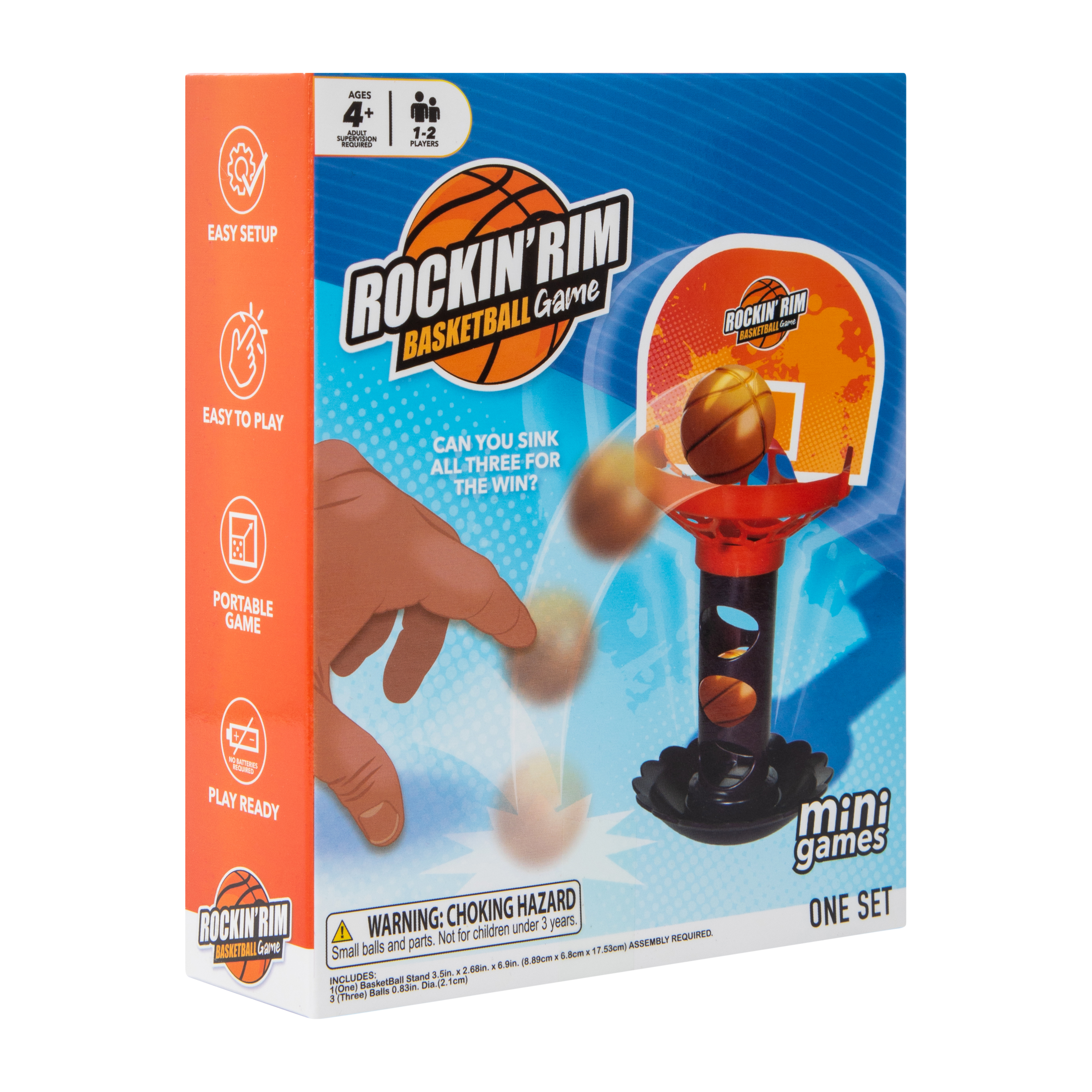 Rockin'Rim Basketball Mini Game Set