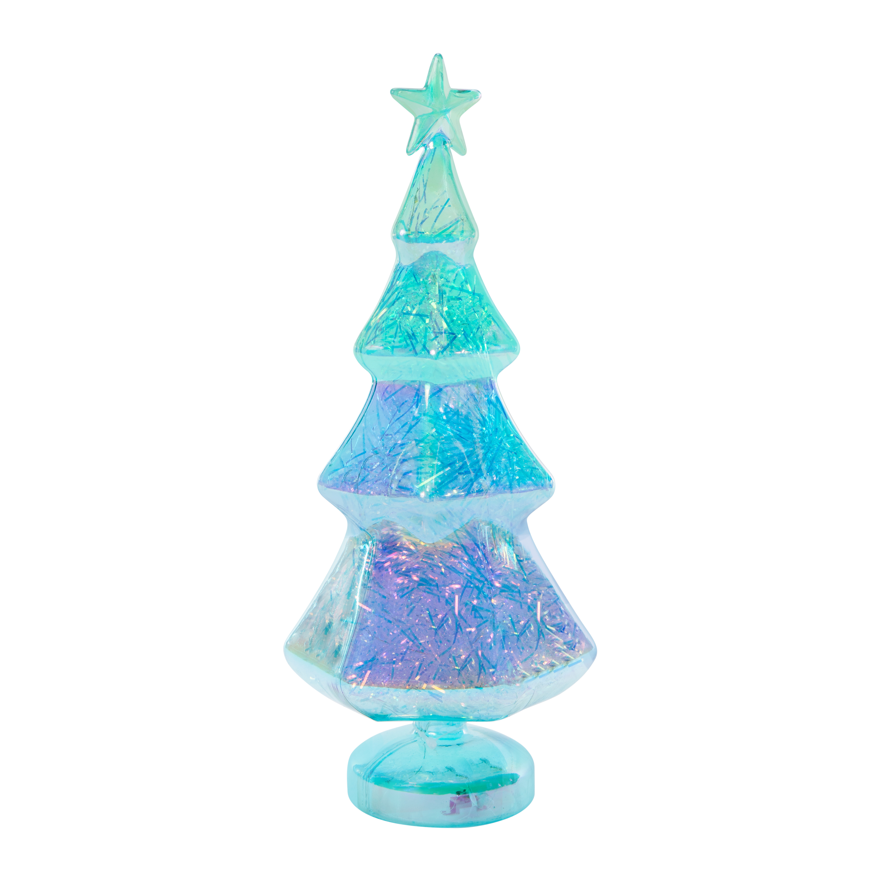 LED Iridescent Christmas Tree 4.72in x 11.81in