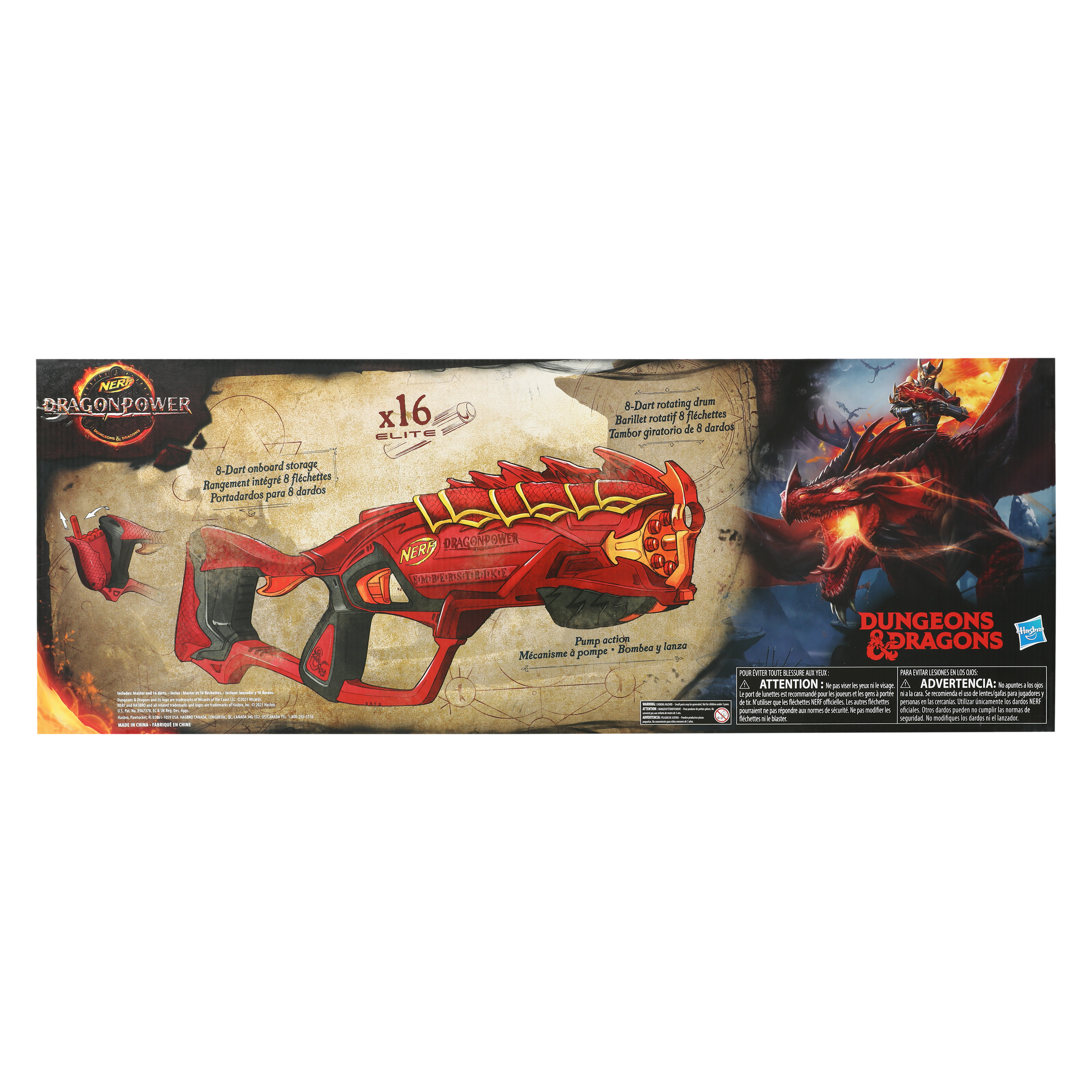 トイガン NERF DRAGON POWER NERF Dragon Fire Style Emberstrike Blaster - DragonPower