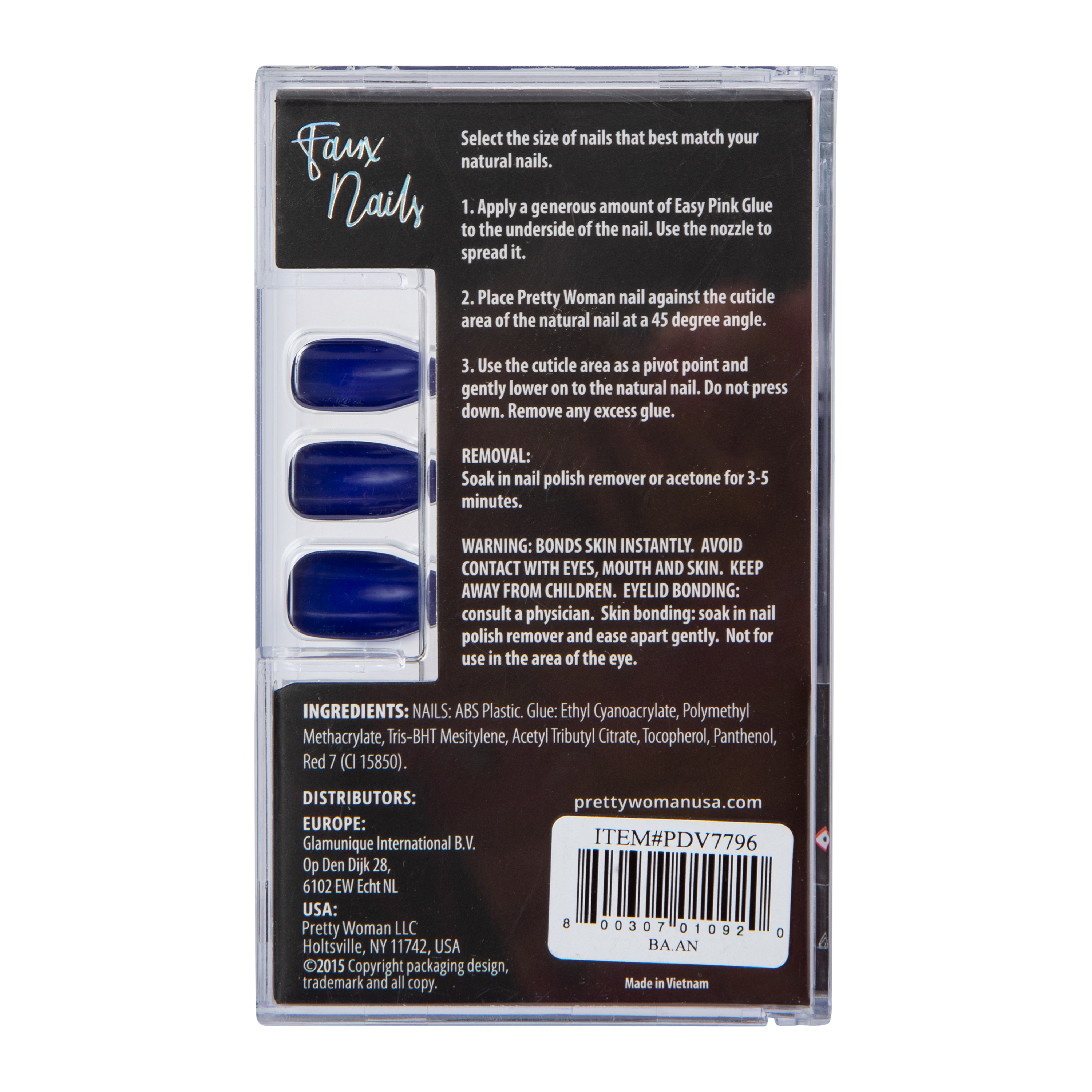 Pretty Woman Faux Nails 24-Piece Set