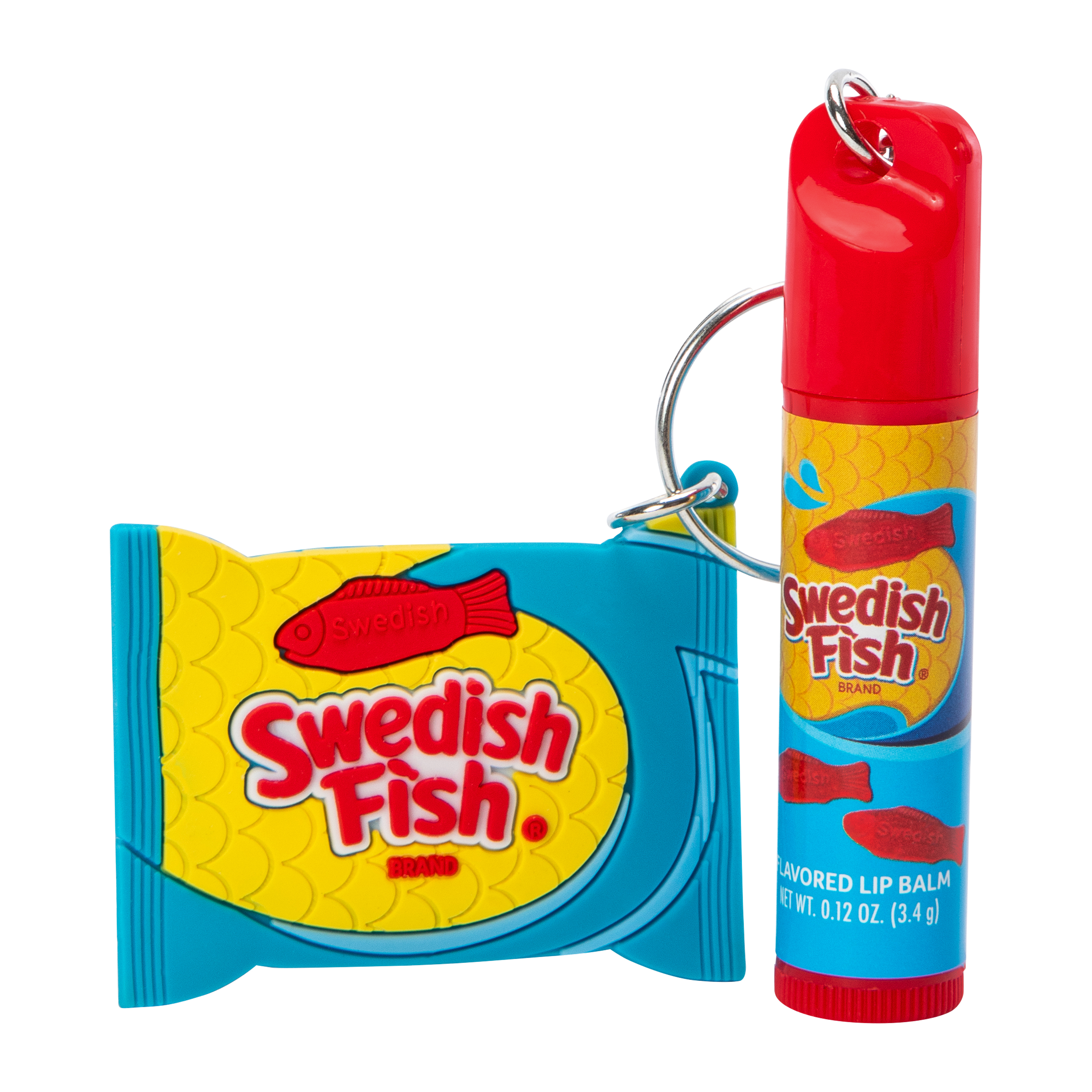 Swedish Fish® Flavored Lip Balm & Keychain 0.12oz