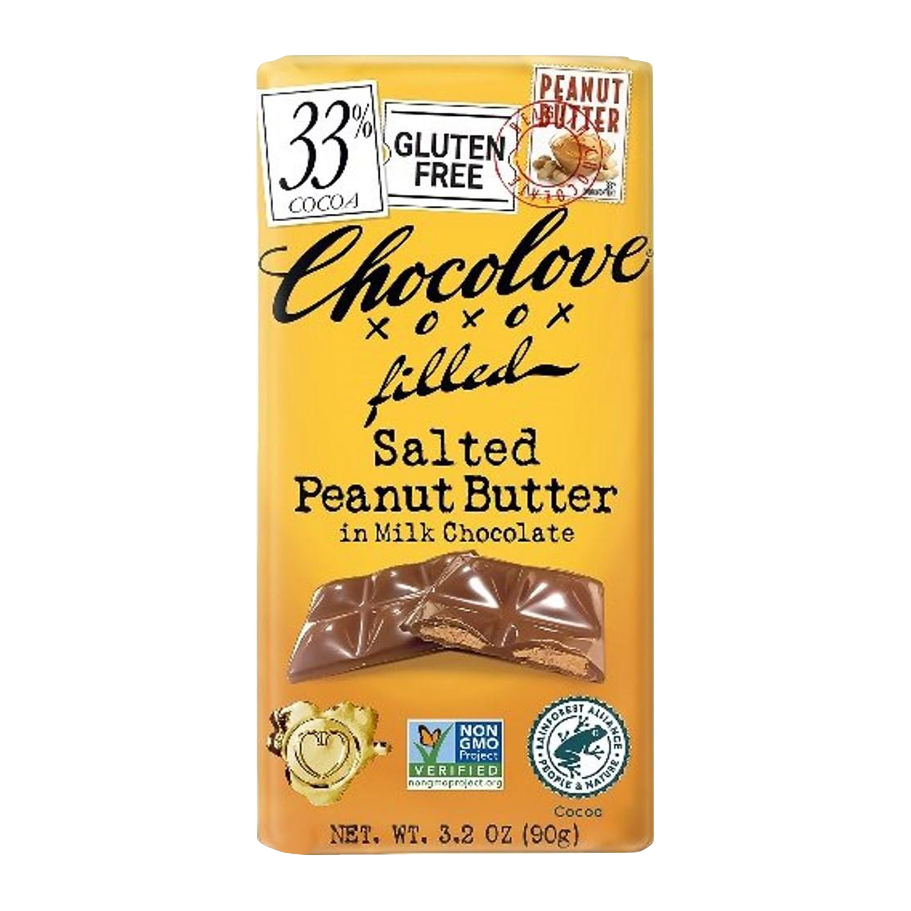Chocolove® Filled Salted Peanut Butter in Milk Chocolate 3.2oz