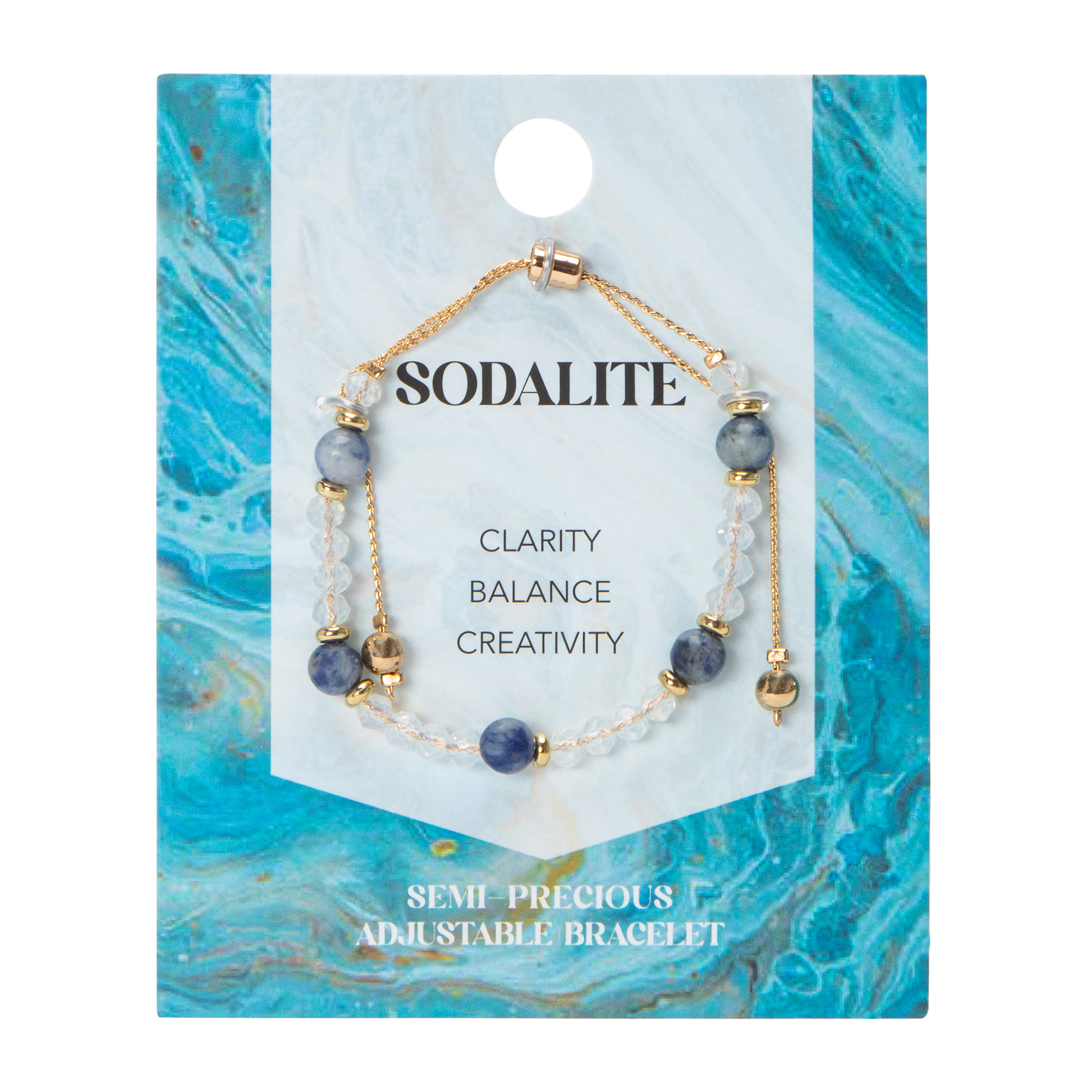 Semi-Precious Adjustable Bracelet