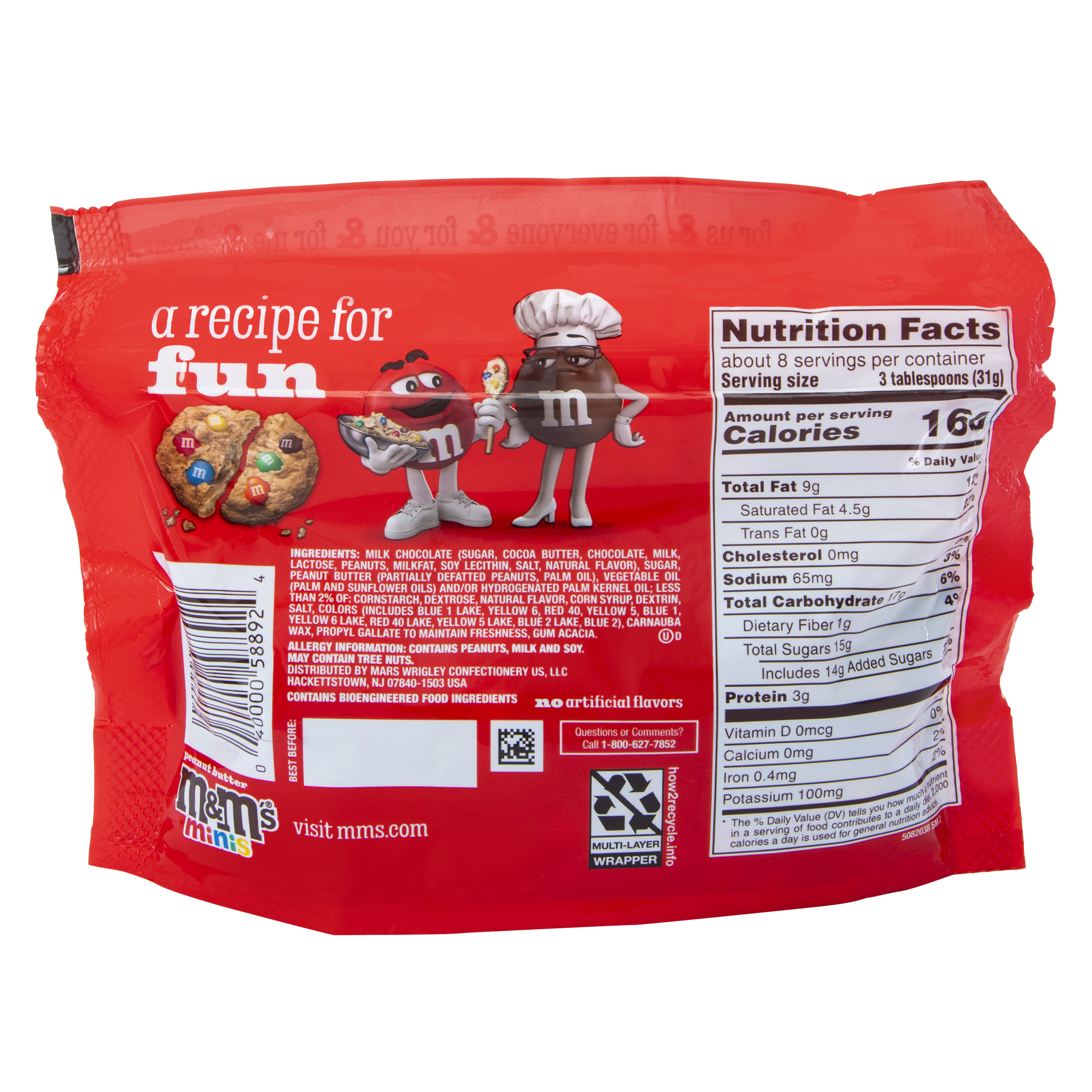 Peanut Butter M&M's® Minis Chocolate Candies 8.6oz