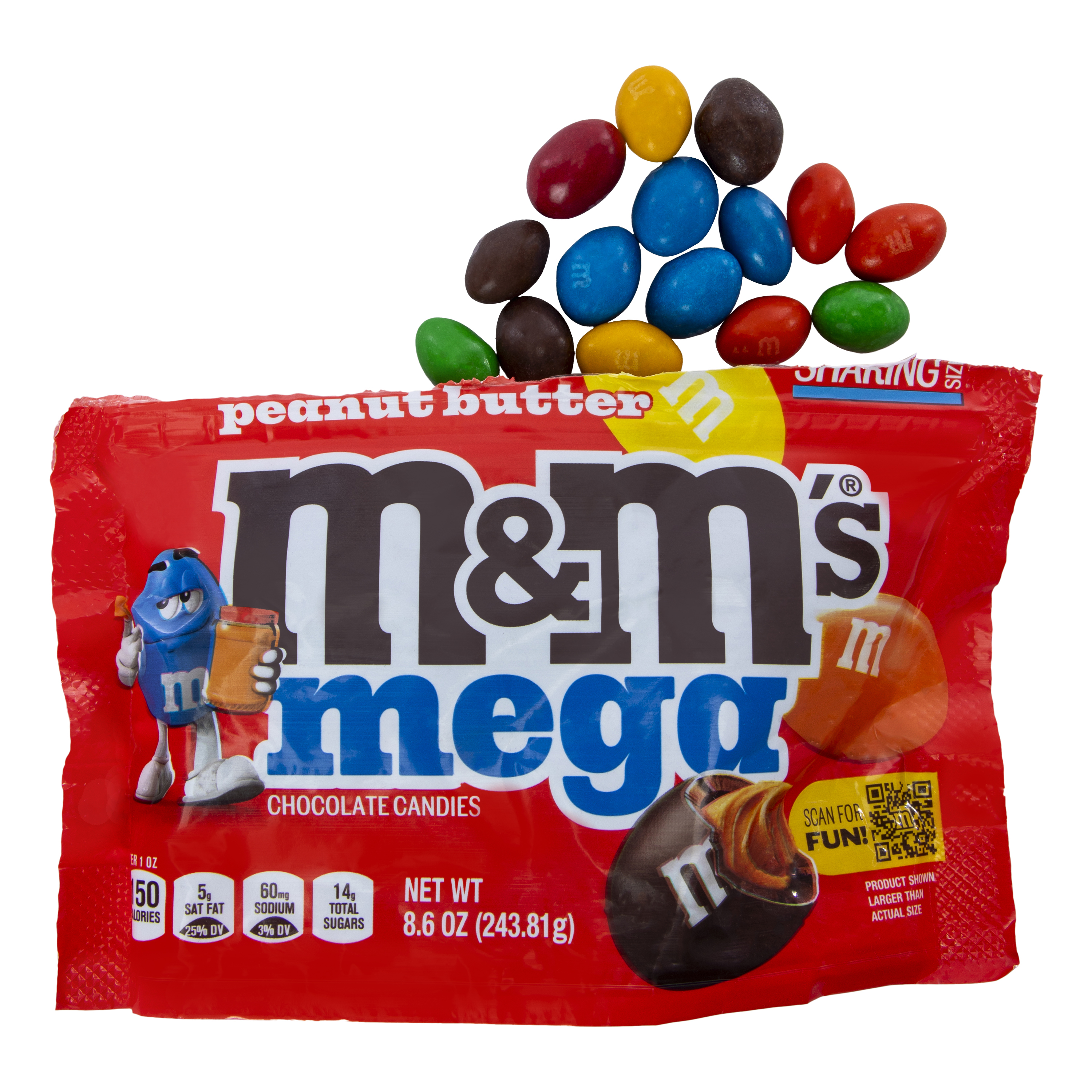 Peanut Butter M&M's® Mega Chocolate Candies 8.6oz
