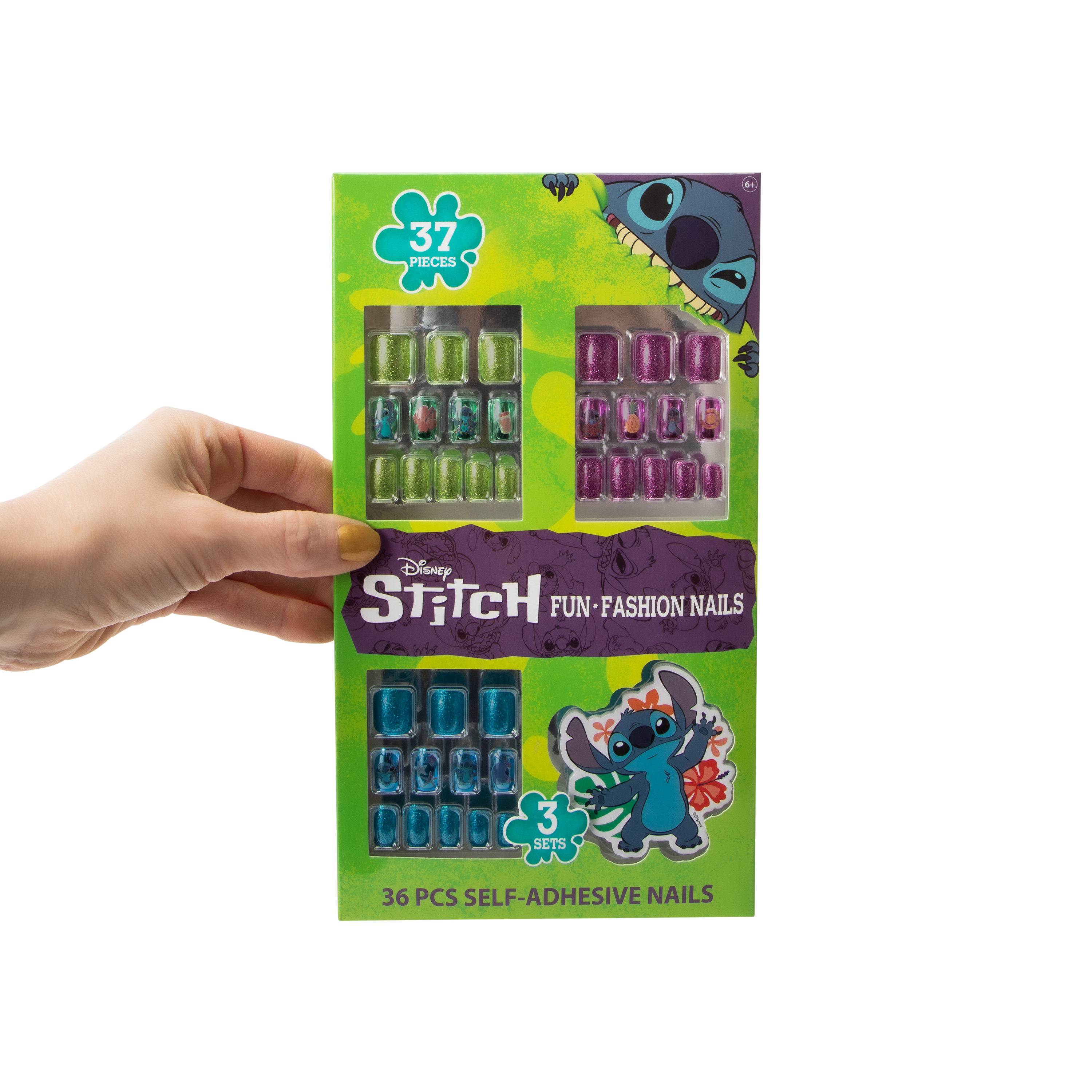 Disney Stitch Fun-Fashion Nails 36-Pieces