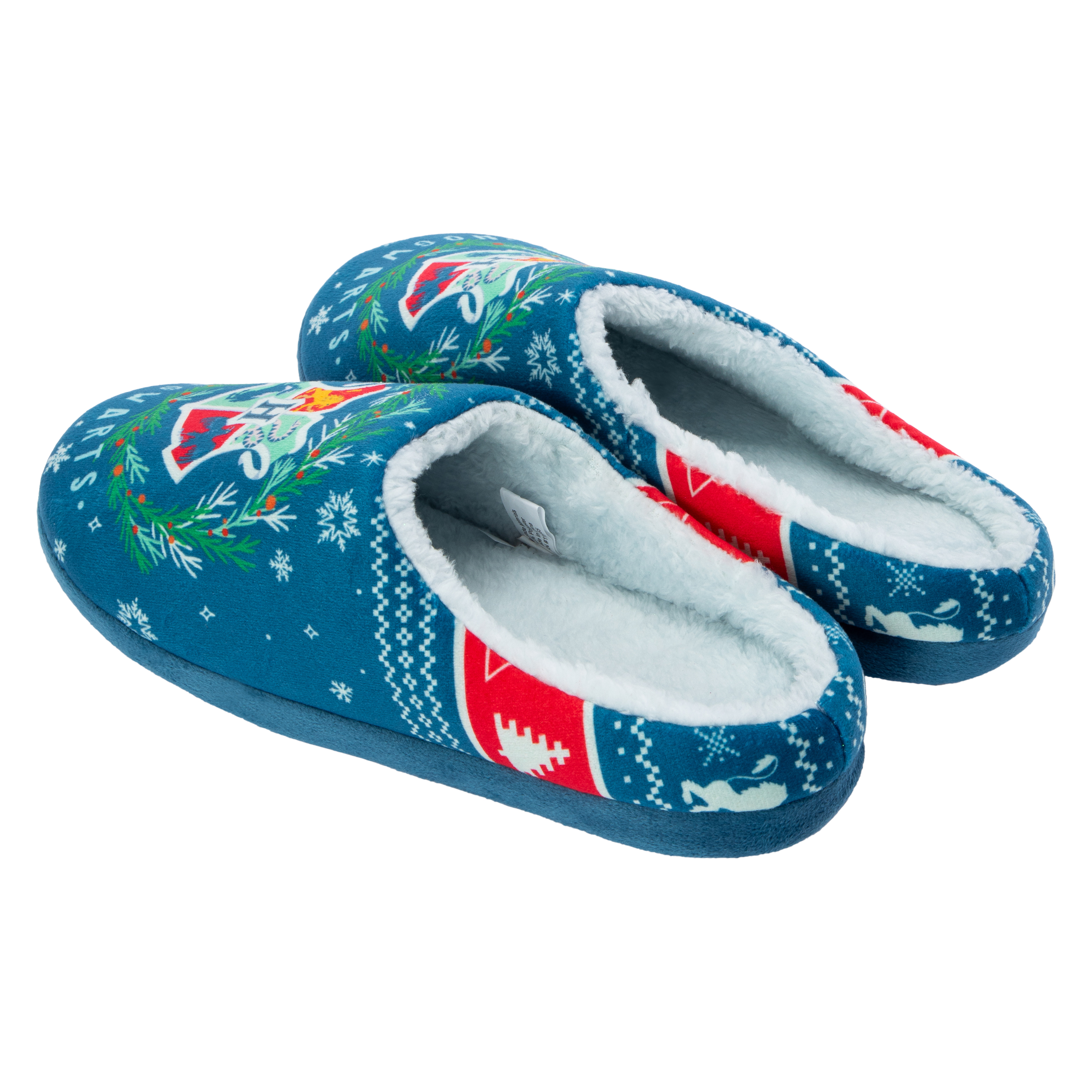 Harry Potter™ Hogwarts Ladies Christmas Fleece-Lined Slippers