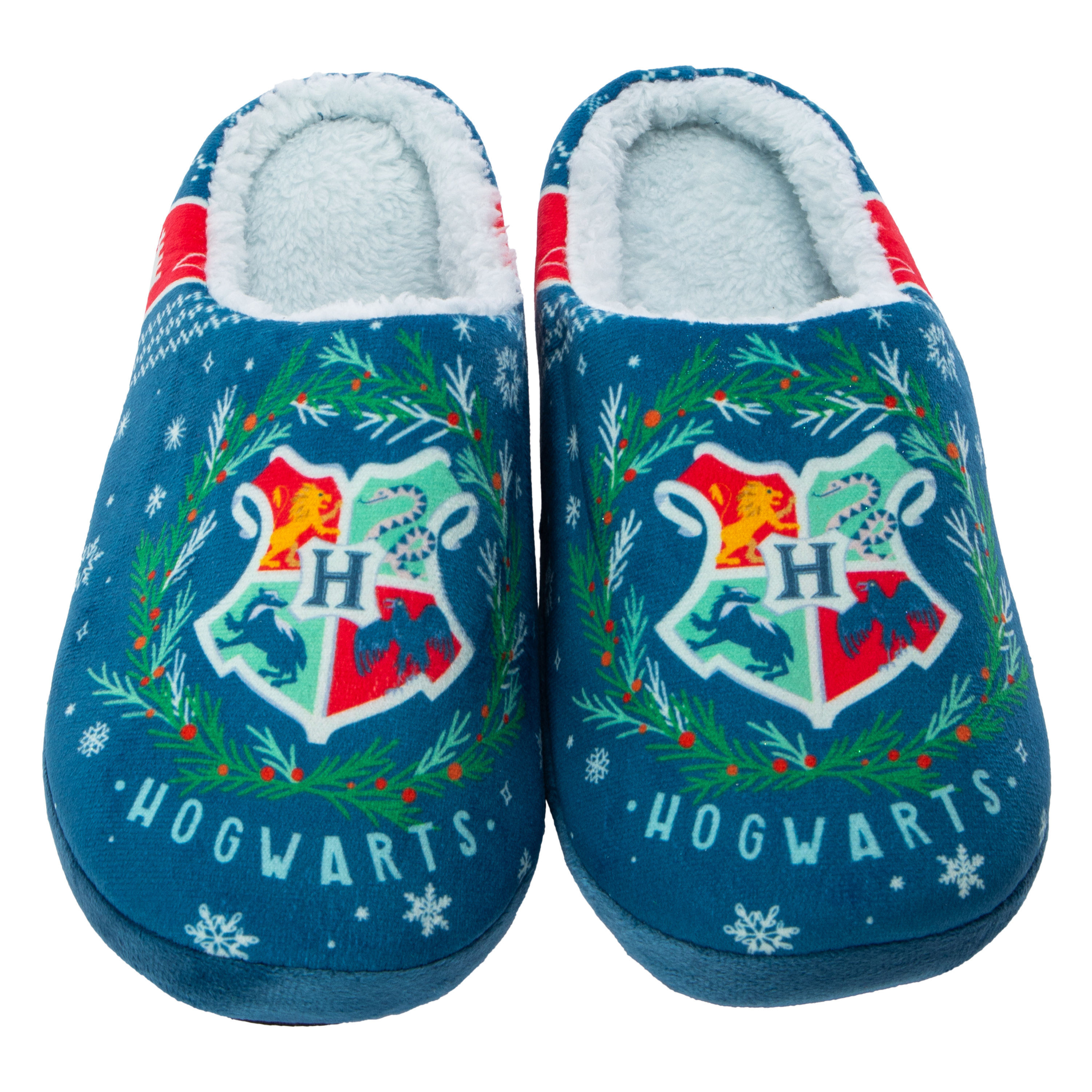 Harry Potter™ Hogwarts Ladies Christmas Fleece-Lined Slippers
