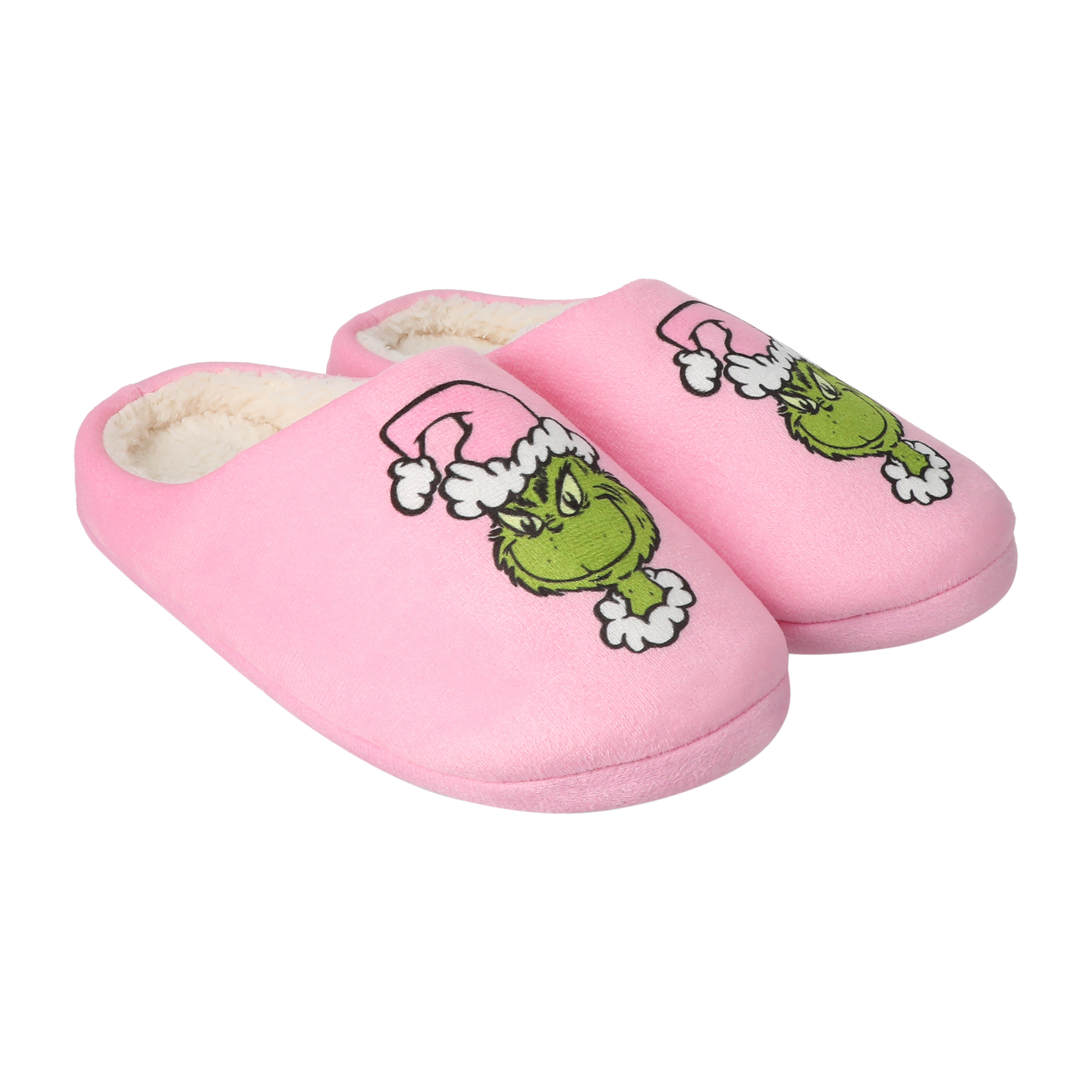Dr. Seuss™ The Grinch Ladies Christmas Fleece-Lined Slippers