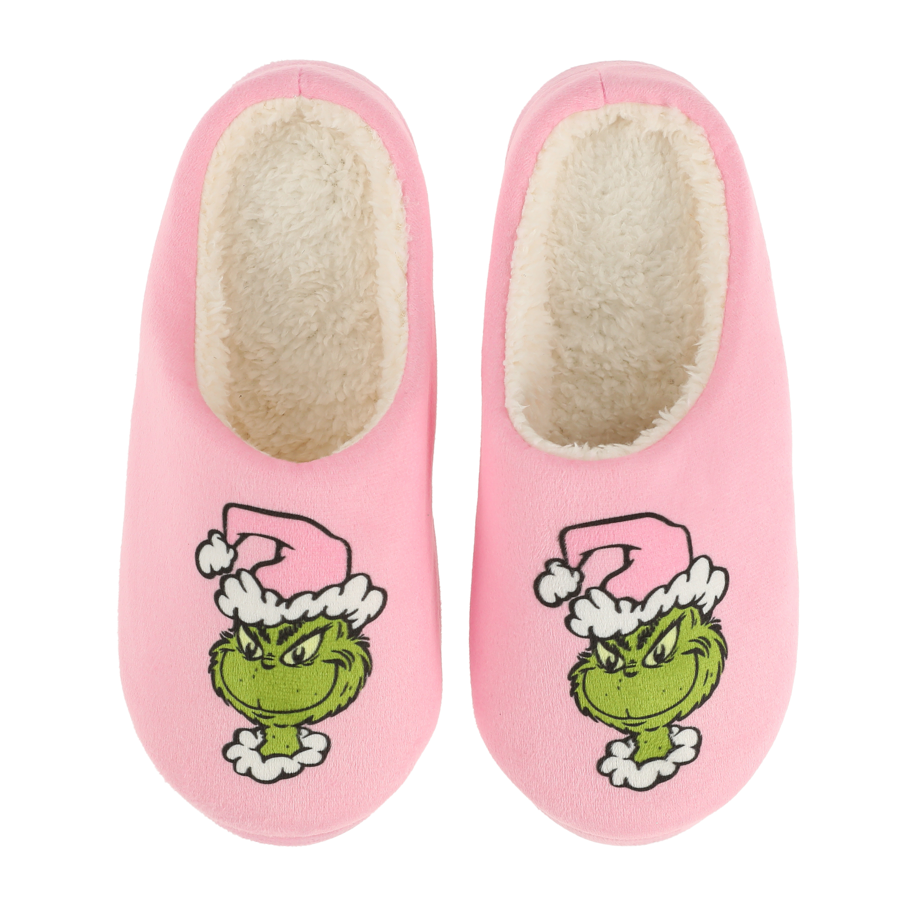 Dr. Seuss™ The Grinch Ladies Christmas Fleece-Lined Slippers