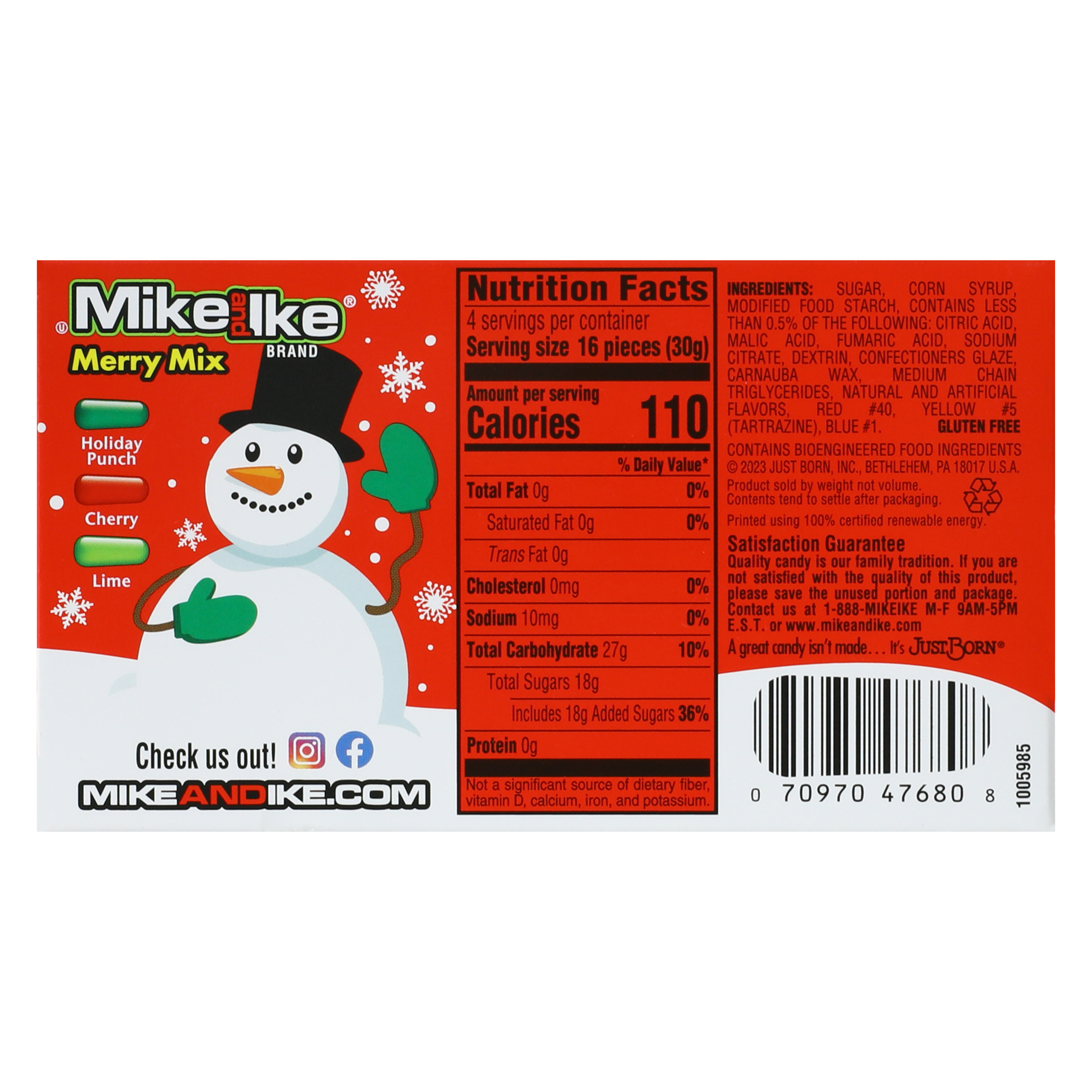 Mike And Ike® Merry Mix Fruit Candy