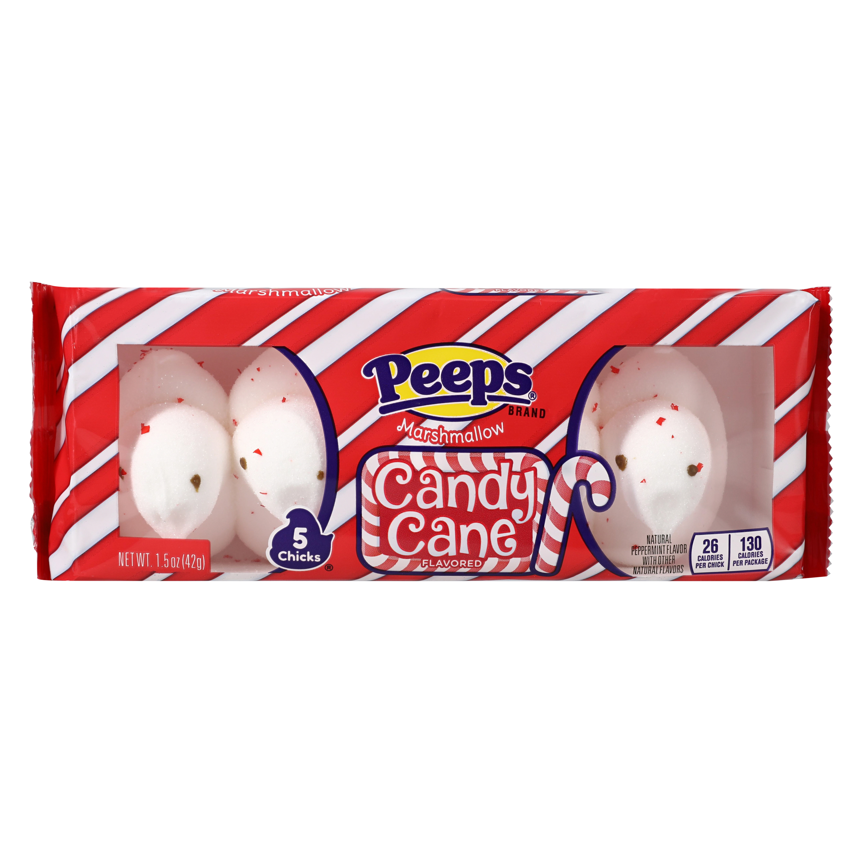 Peeps® Candy Cane Flavored Marshmallow 5-Count