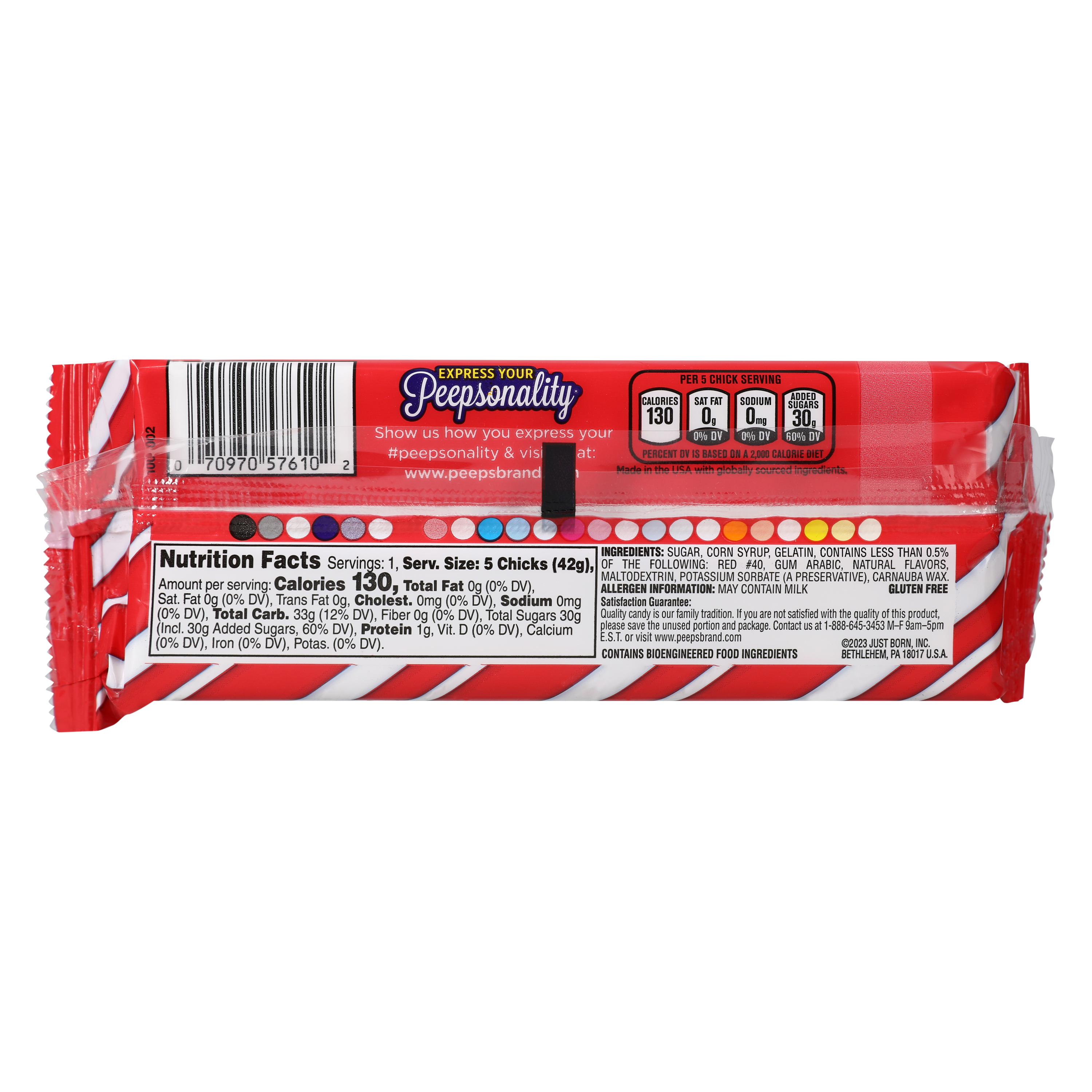 Peeps® Candy Cane Flavored Marshmallow 5-Count