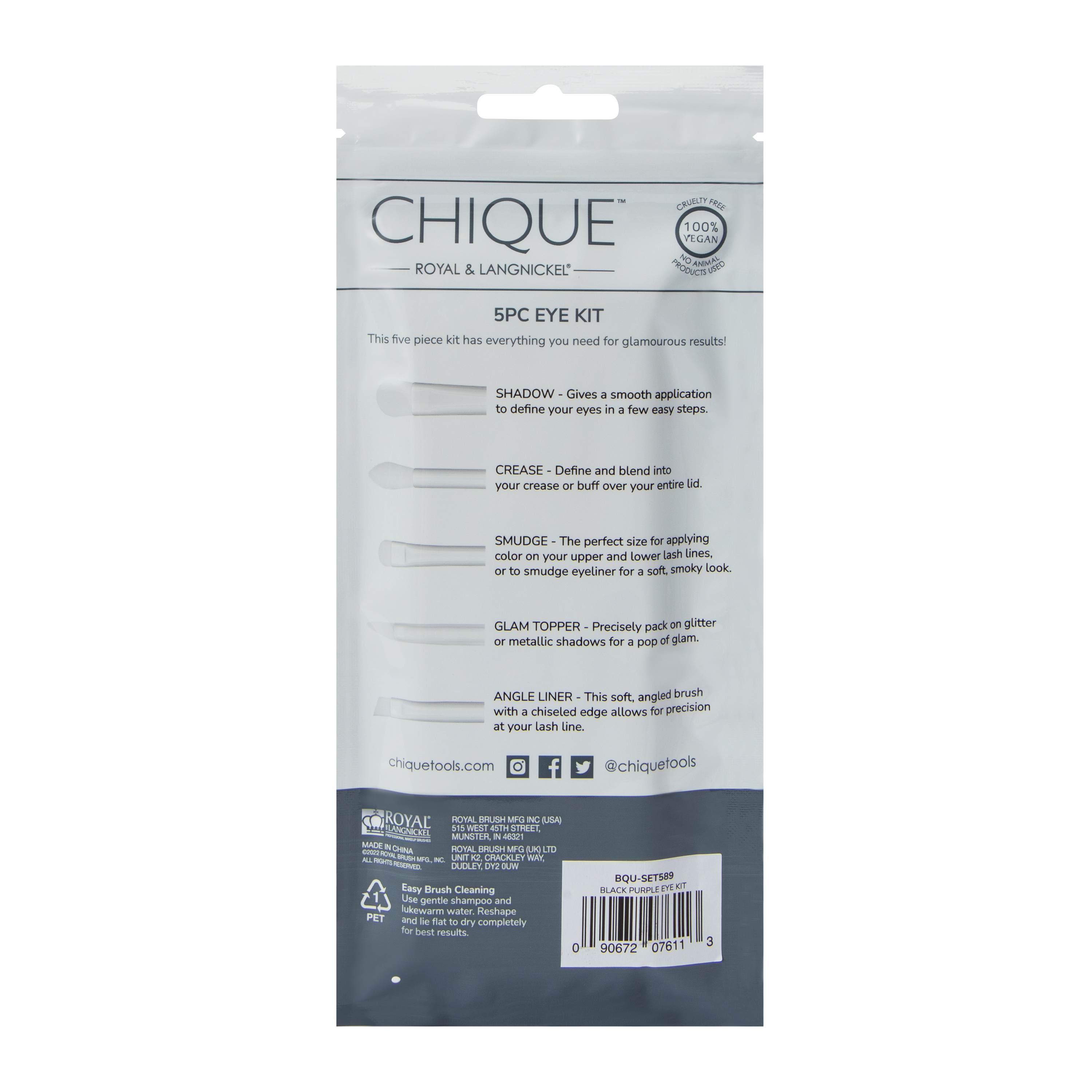 Chique™ Eye Kit Makeup Brushes