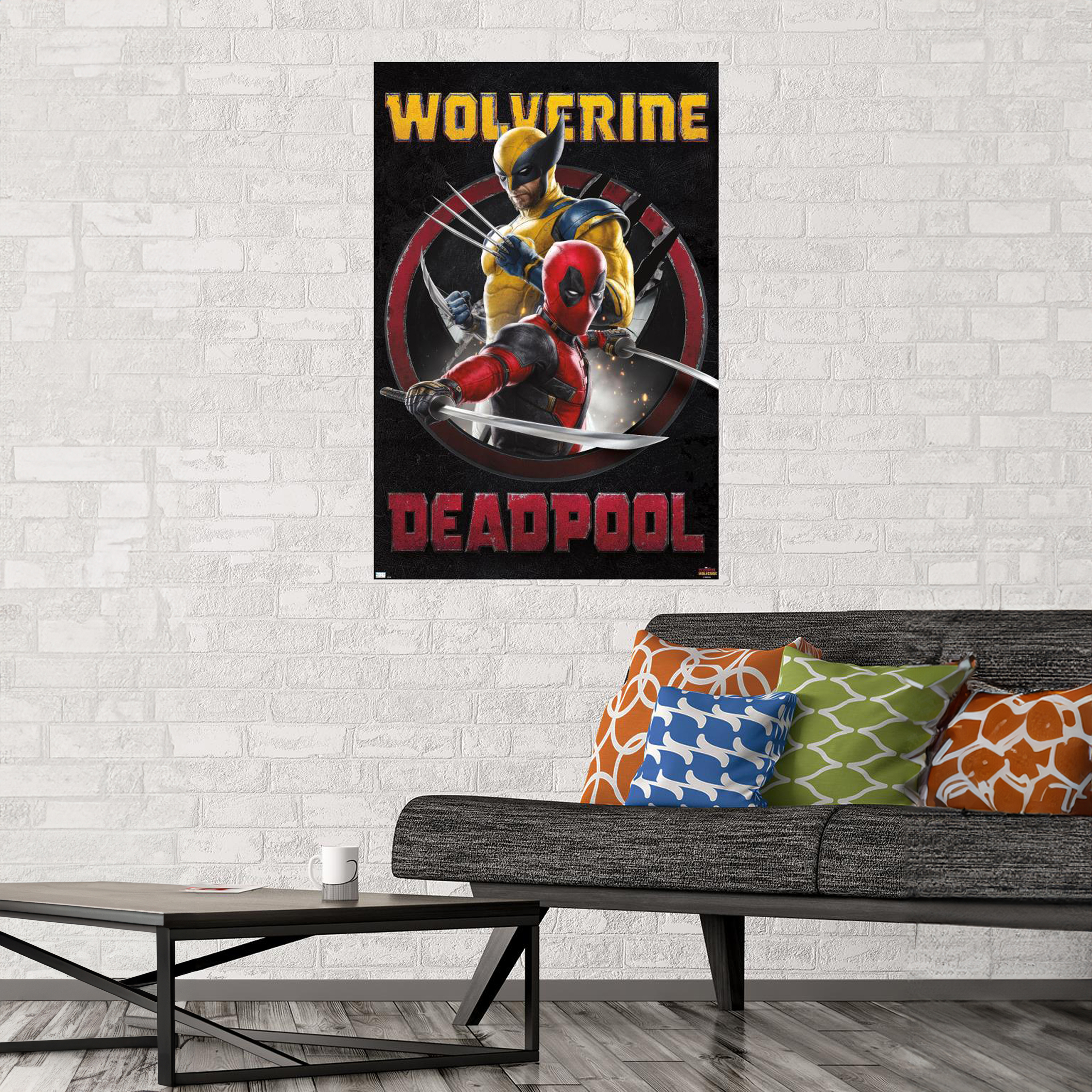 Marvel Wolverine & Deadpool Wall Art Poster 22.3in x 34in