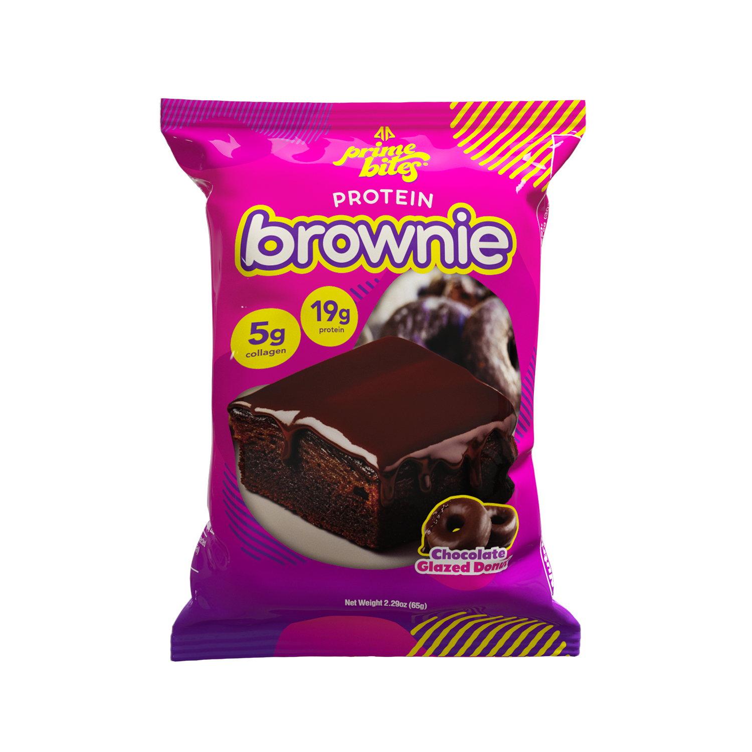 Prime Bites® Protein Brownie 2.29oz - Chocolate Glazed Donut