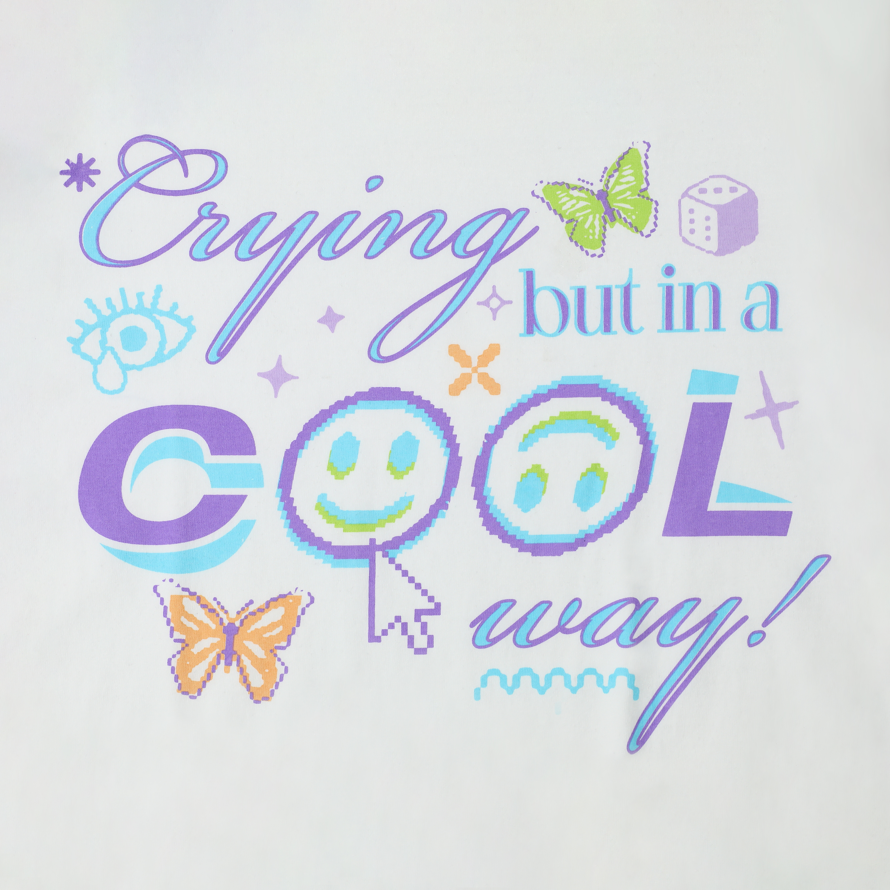 Crying But A Cool Way Mood Graphic Tee