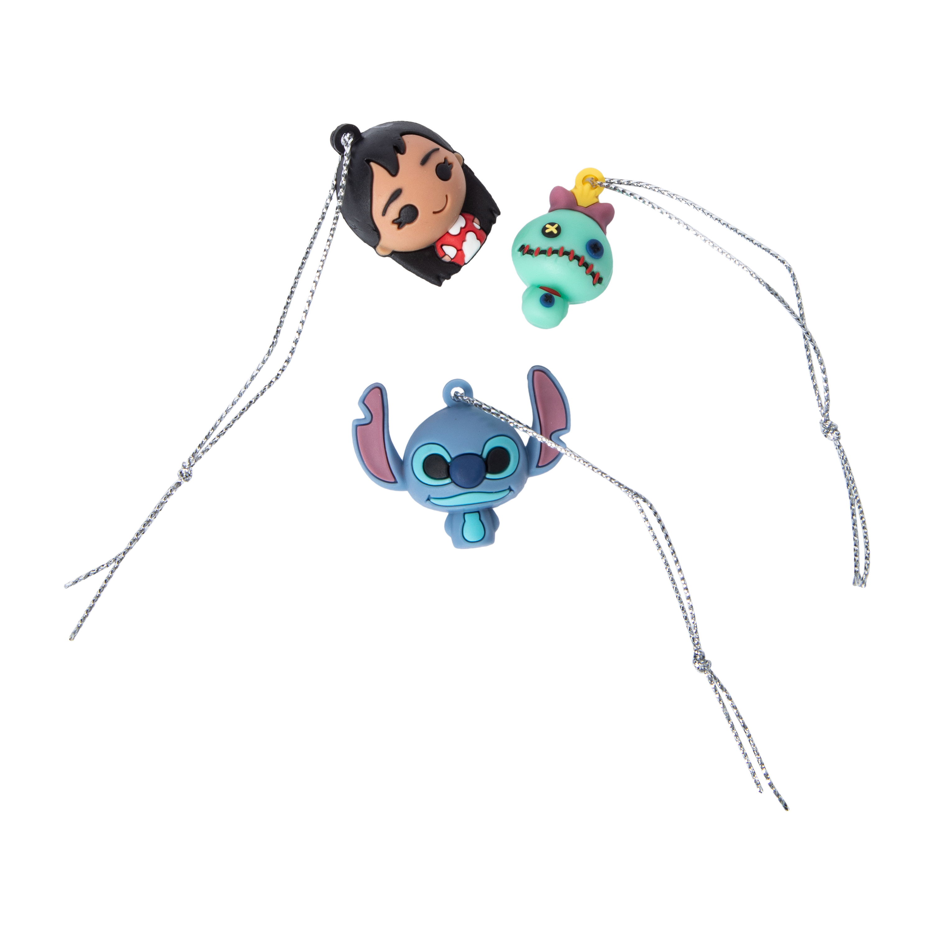Disney Stitch Mini Christmas Tree Ornaments 3-Pack