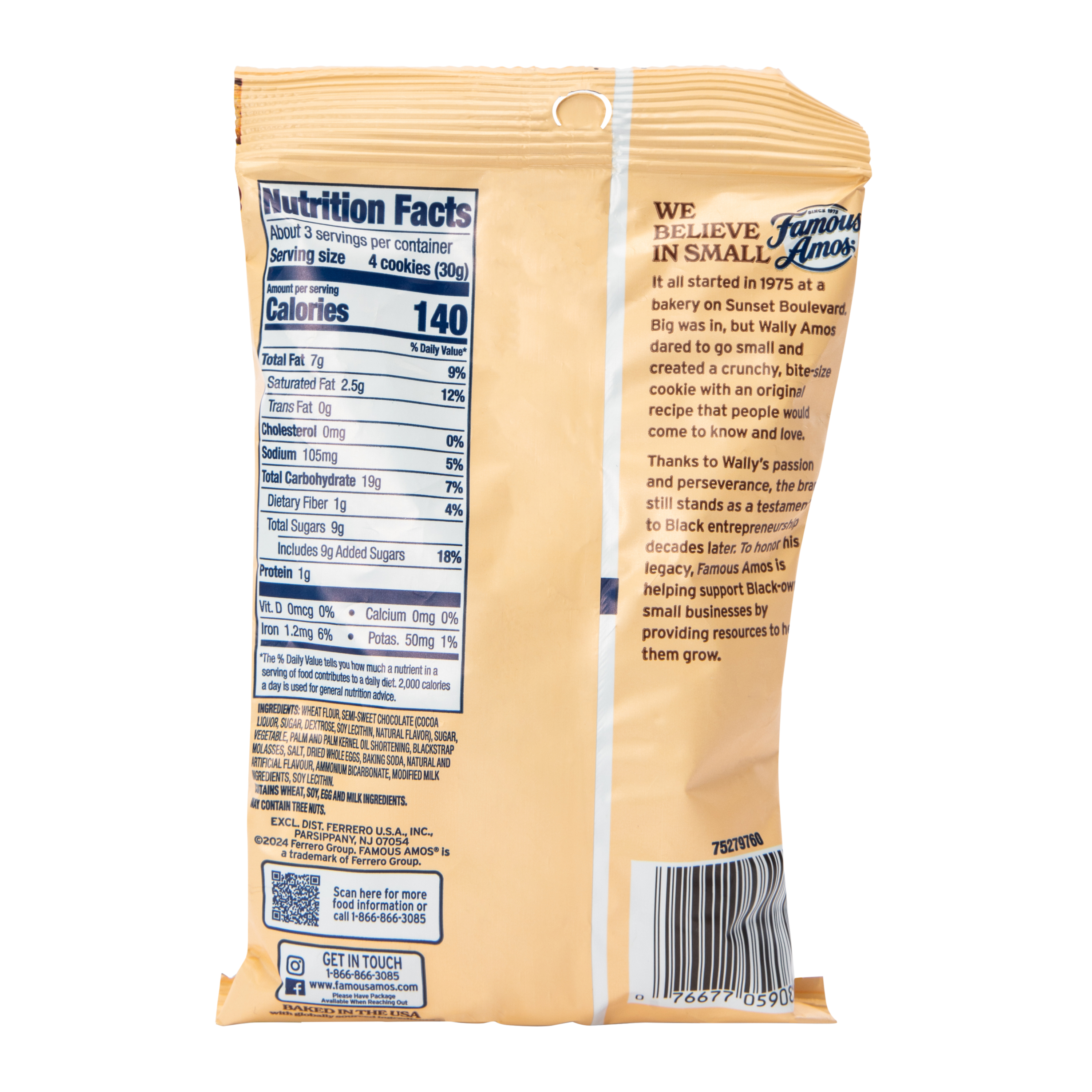 Famous Amos® Chocolate Chip Bite-Size Cookies