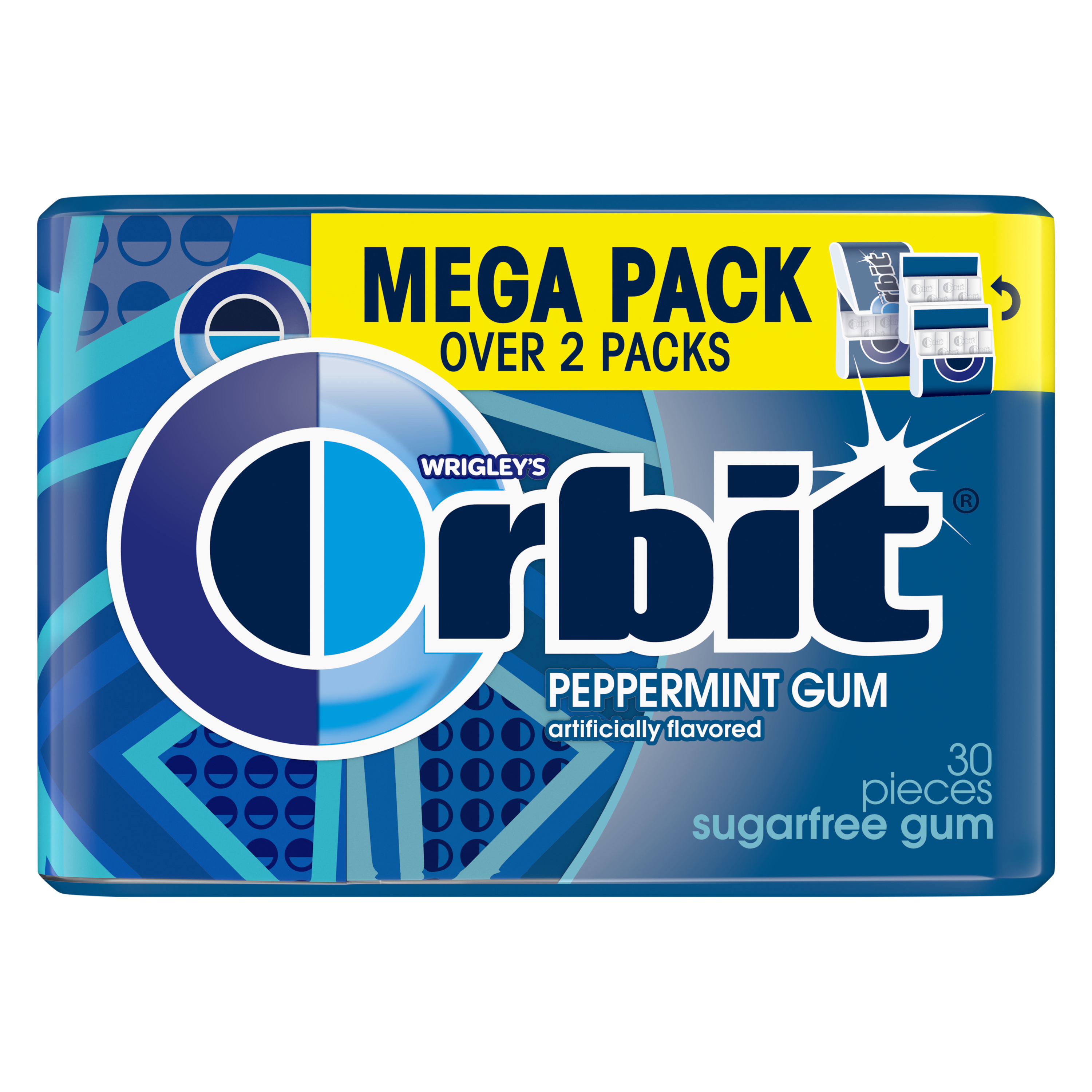 Wrigley's Orbit® Peppermint Sugar Free Gum Mega Pack 30-Count