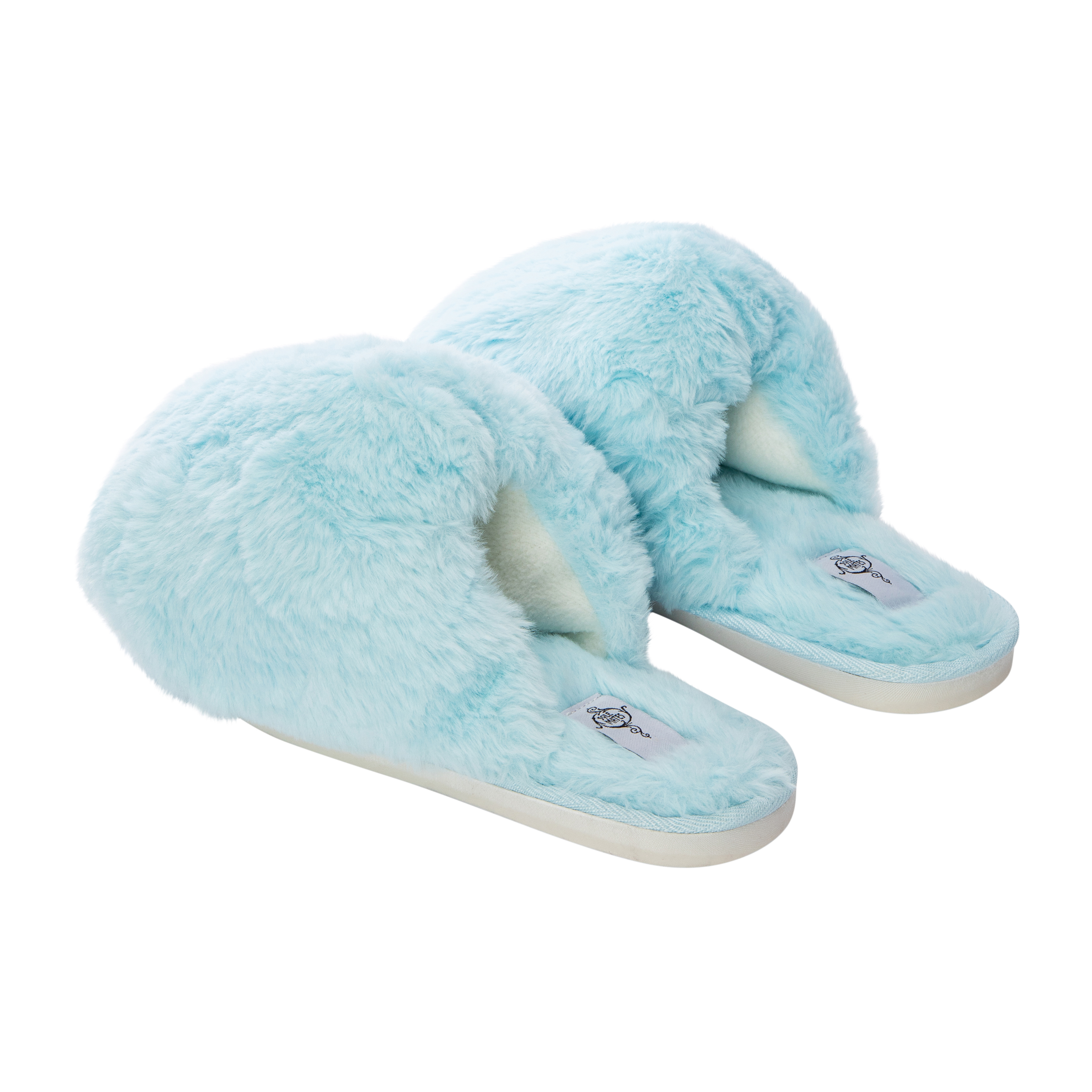 Ladies Fluffy Faux Fur Slippers