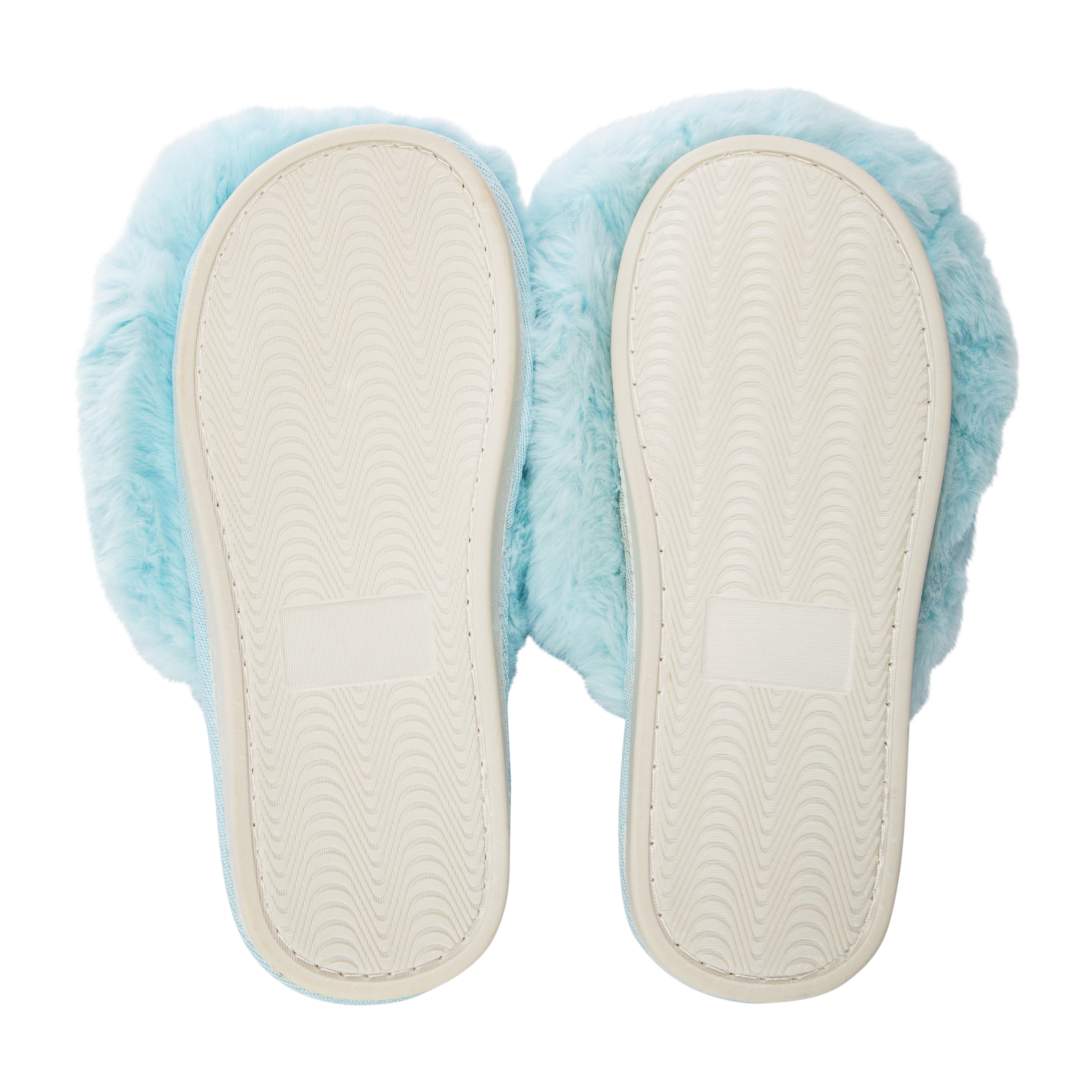 Ladies Fluffy Faux Fur Slippers