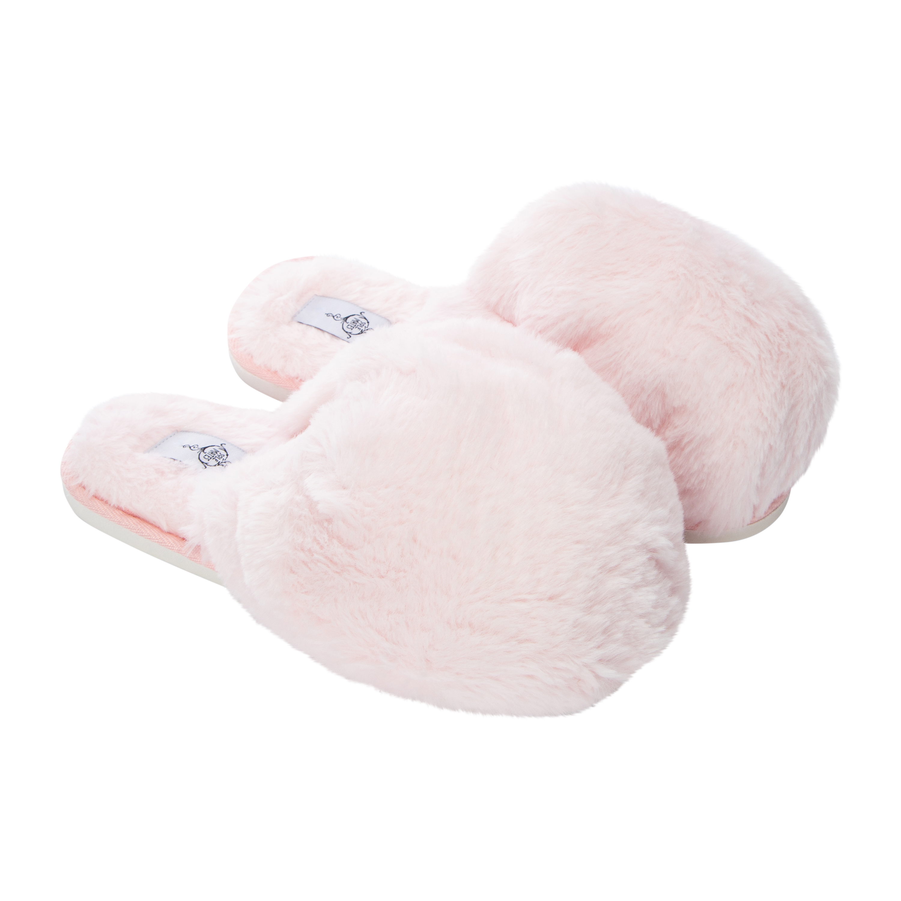 Ladies Fluffy Faux Fur Slippers