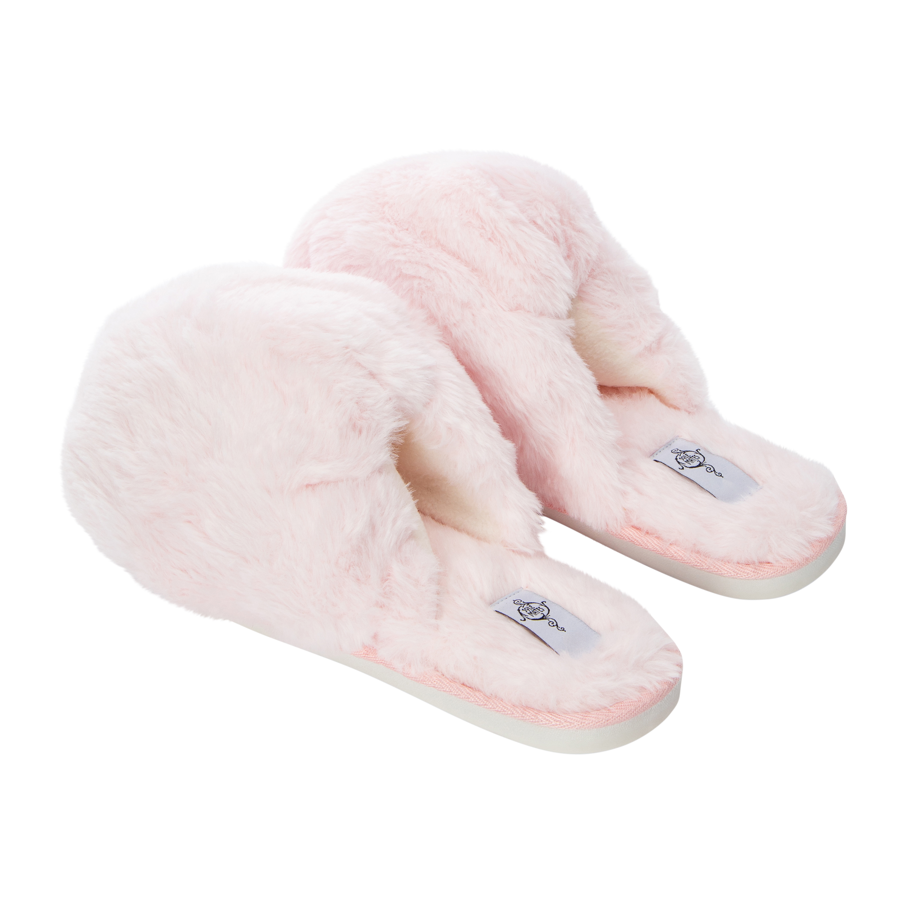 Ladies Fluffy Faux Fur Slippers