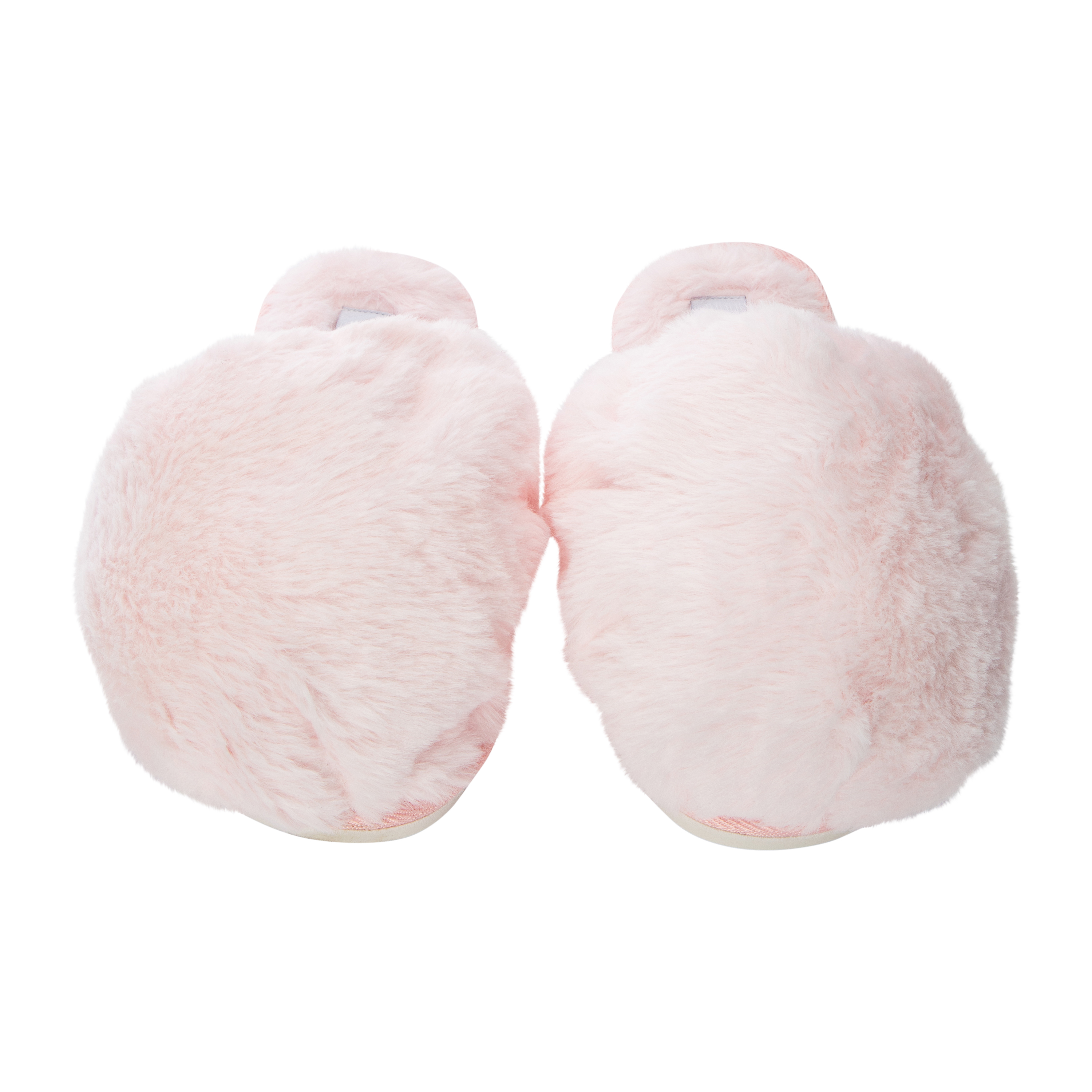 Ladies Fluffy Faux Fur Slippers
