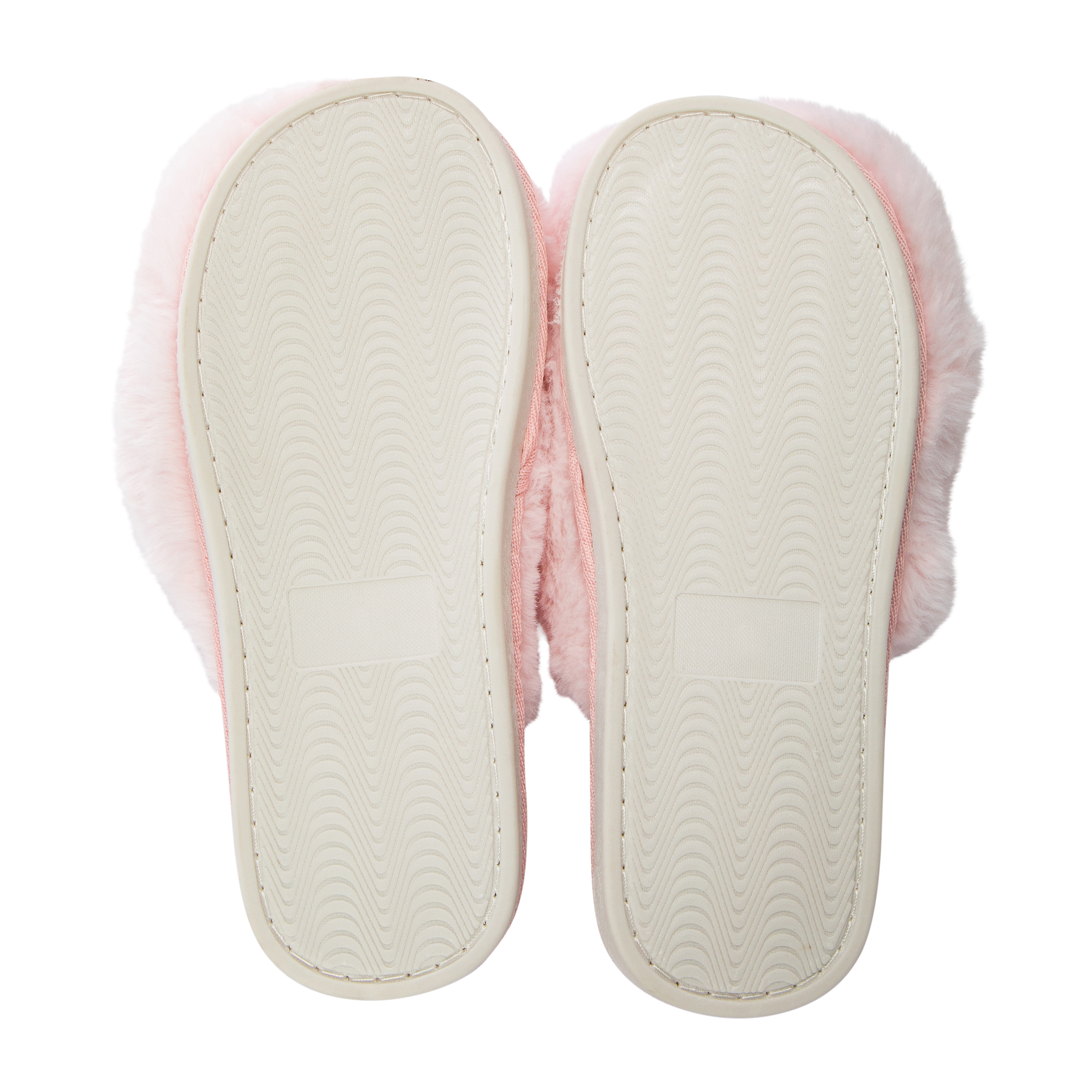 Ladies Fluffy Faux Fur Slippers