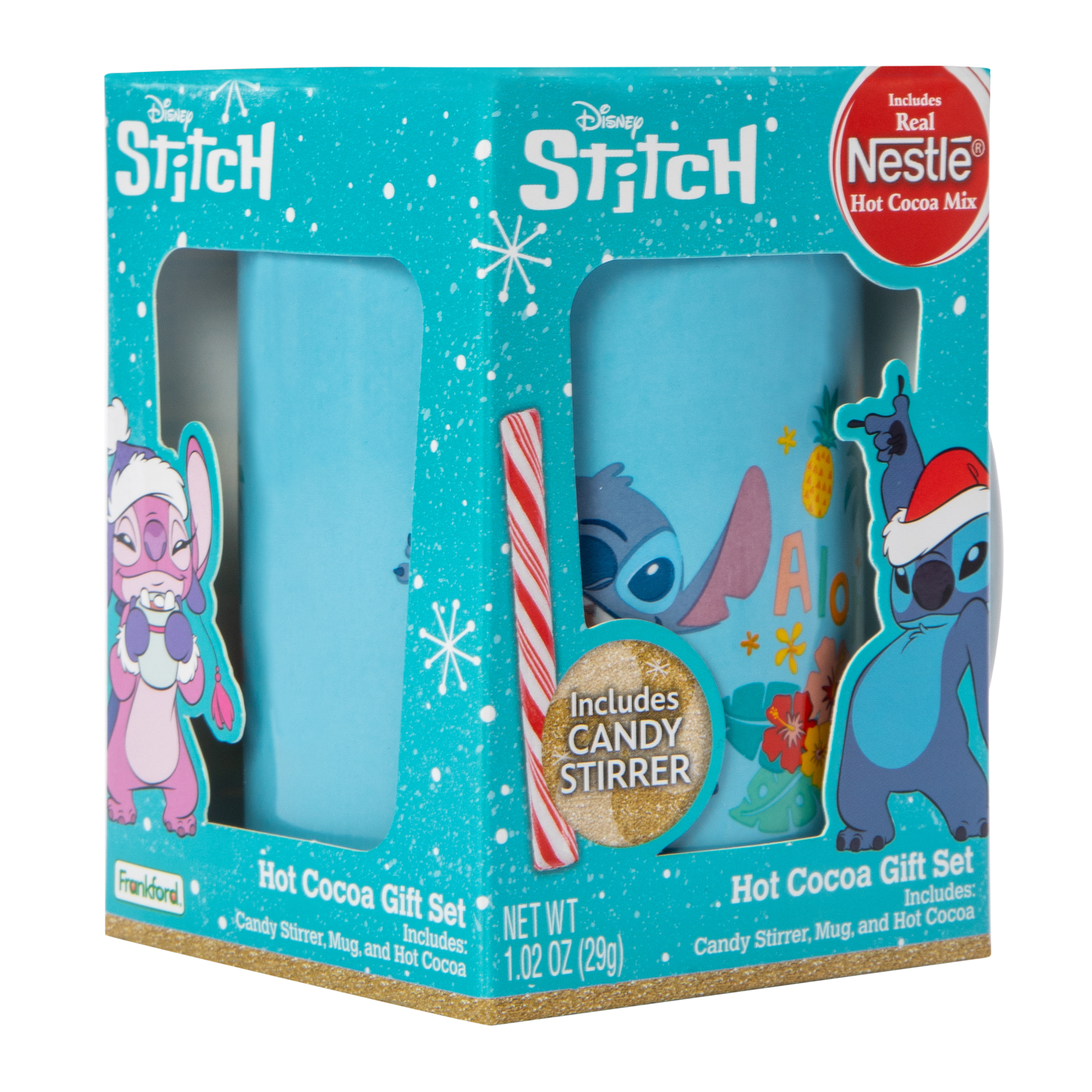 Disney Stitch Mug & Hot Cocoa Gift Set