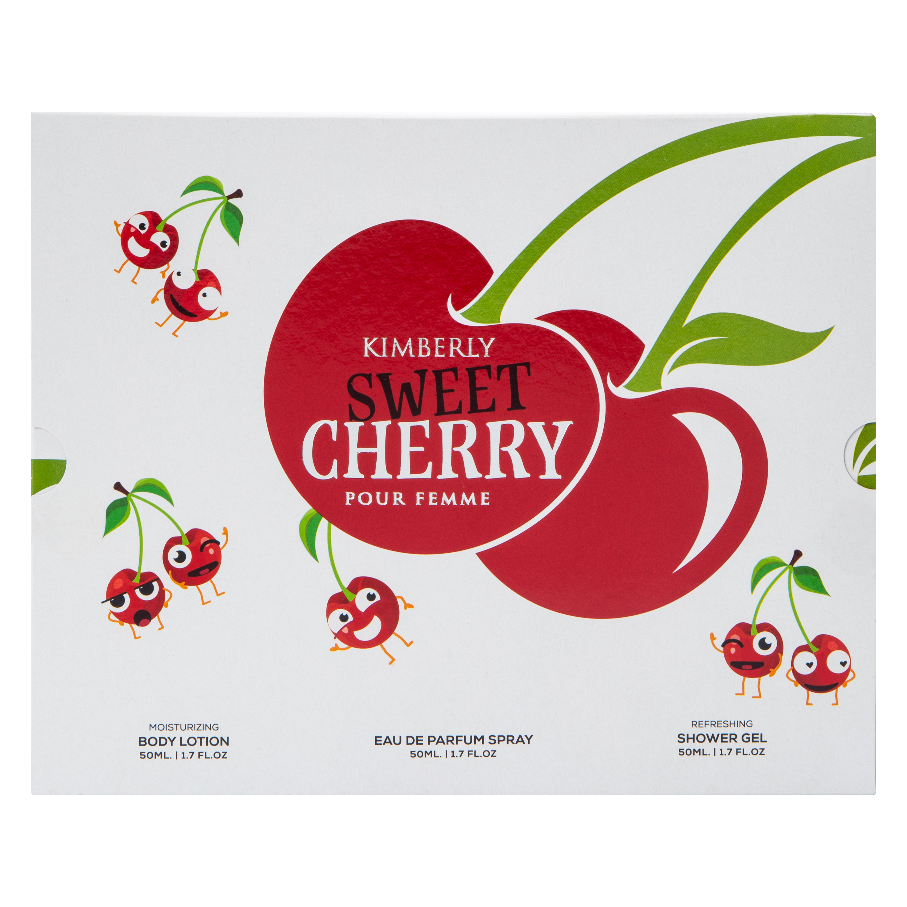 Womens Kimberly Sweet Cherry Pour Femme Fragrance Gift Set 3-Piece
