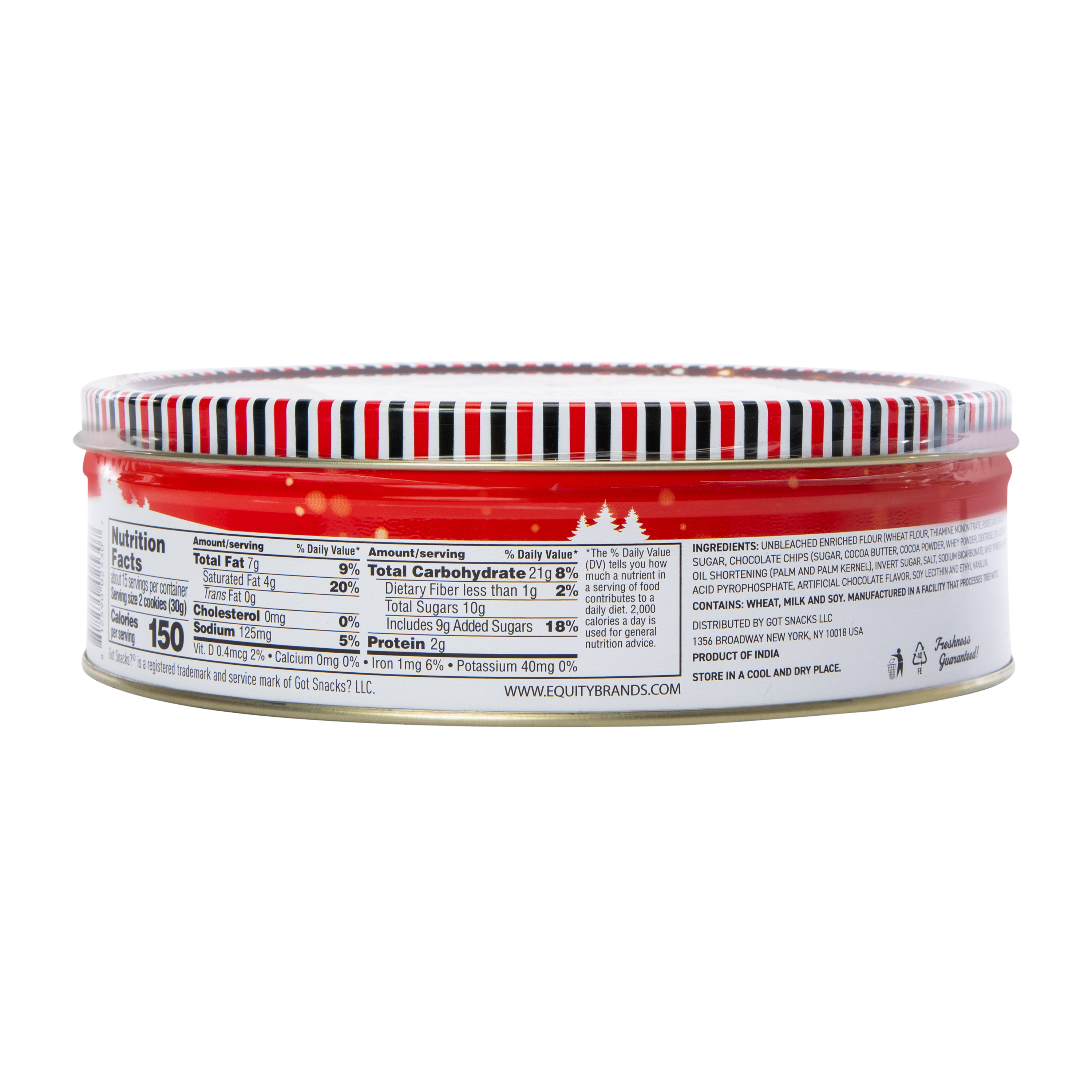 Merry Christmas! & Happy New Year Chocolate Chip Cookies 16oz