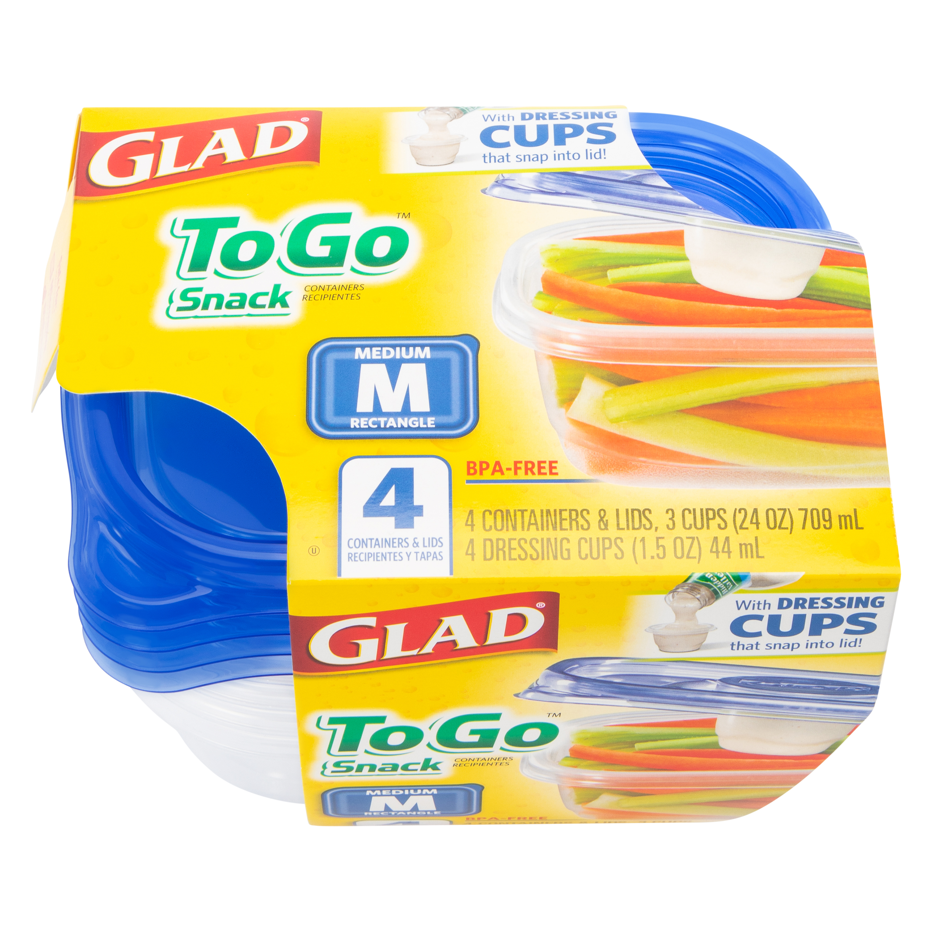 Glad® To Go Snack Food Storage Containers