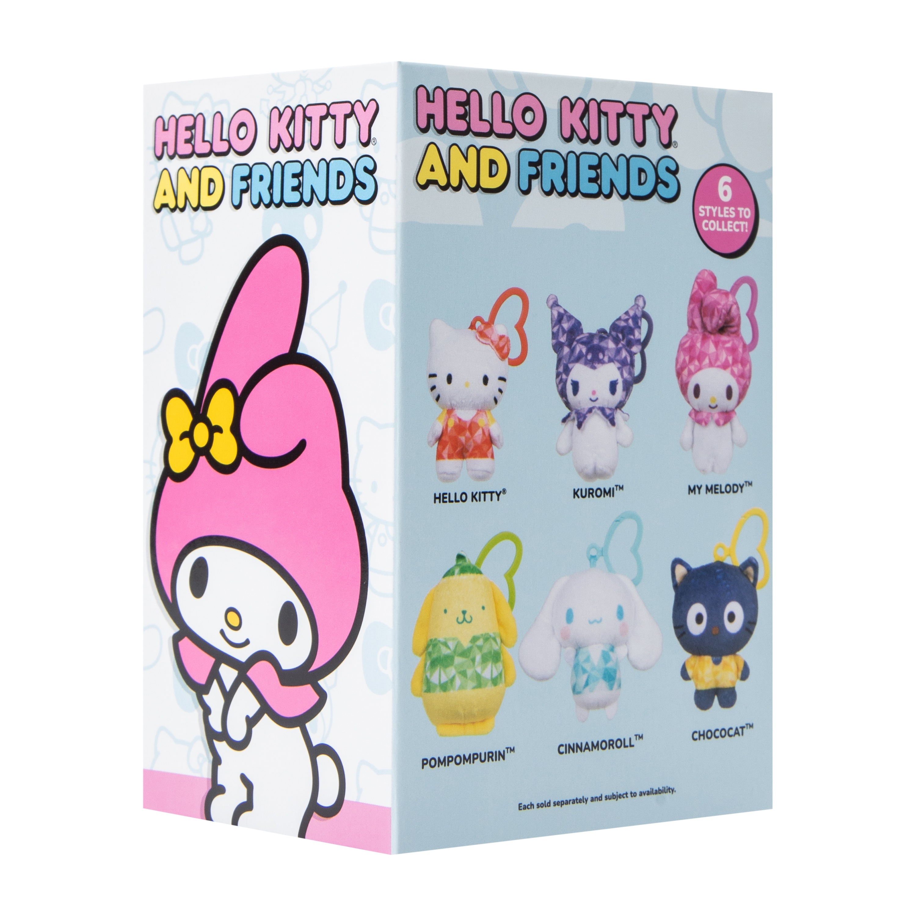 Hello Kitty And Friends® Clip-On Blind Plush (Styles May Vary)