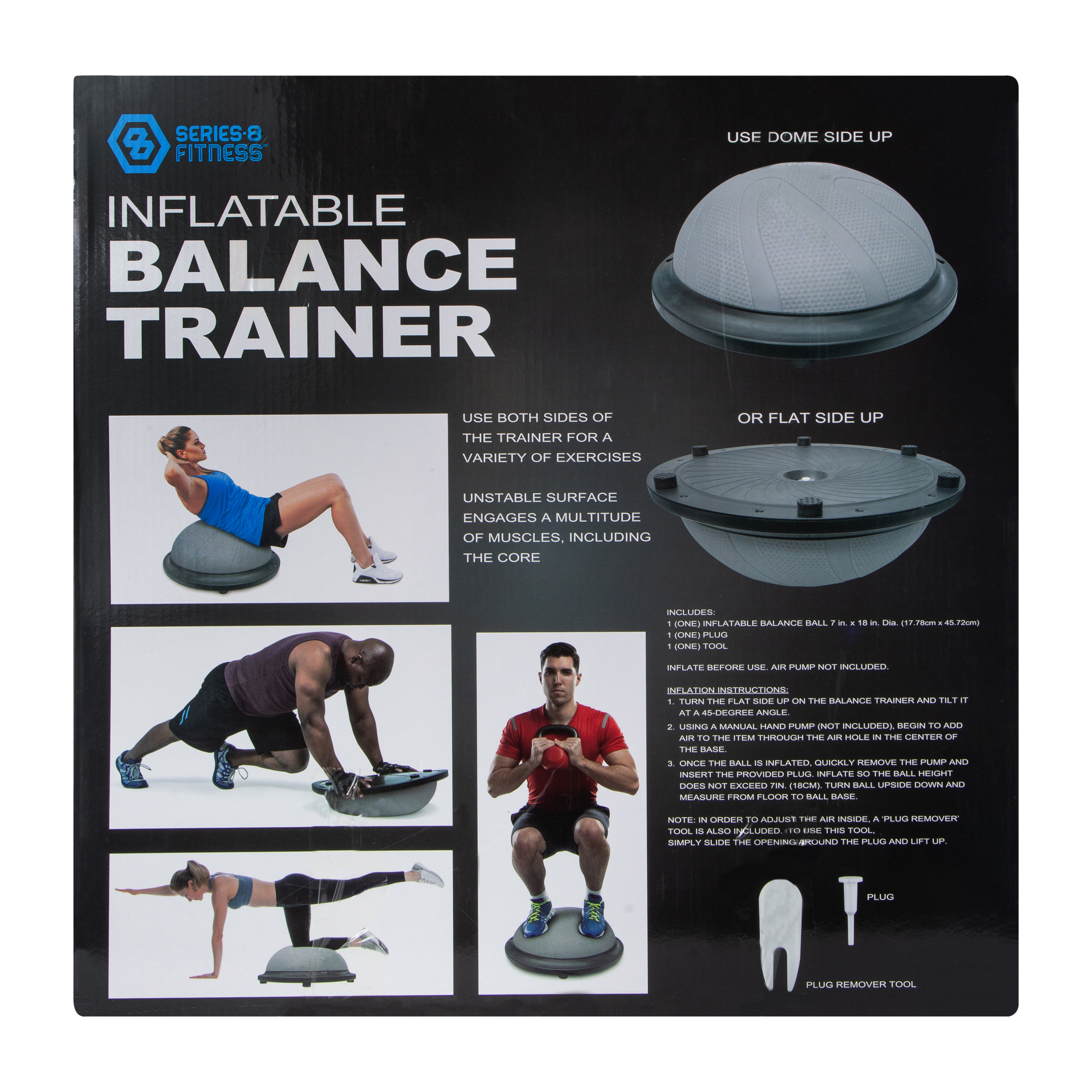 Series-8 Fitness™ Inflatable Balance Trainer