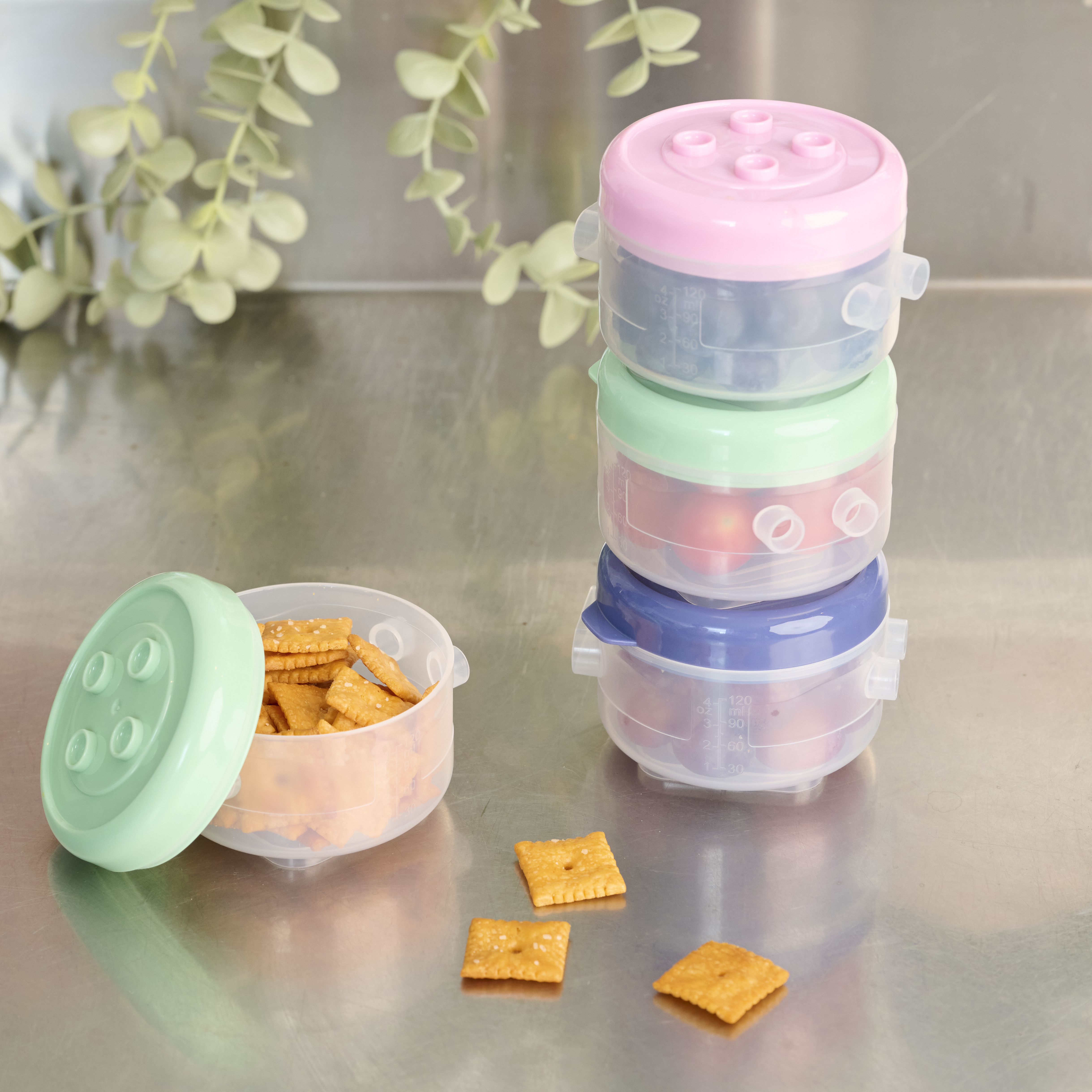 Stackable Food Storage Containers 3-Pack