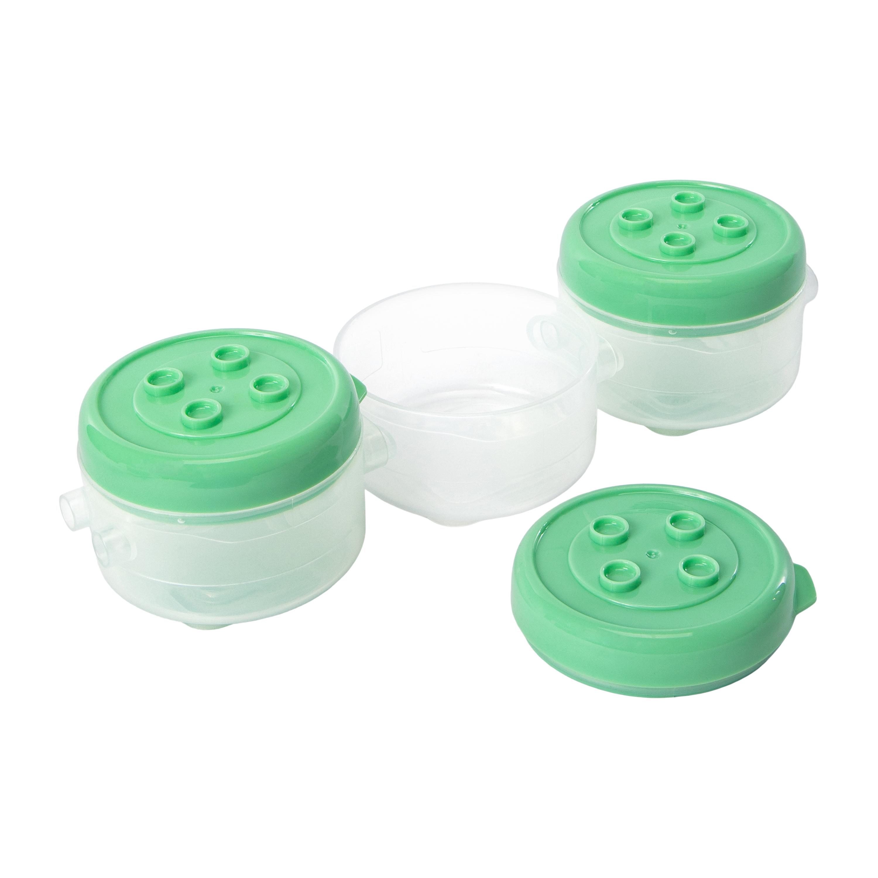 Stackable Food Storage Containers 3-Pack