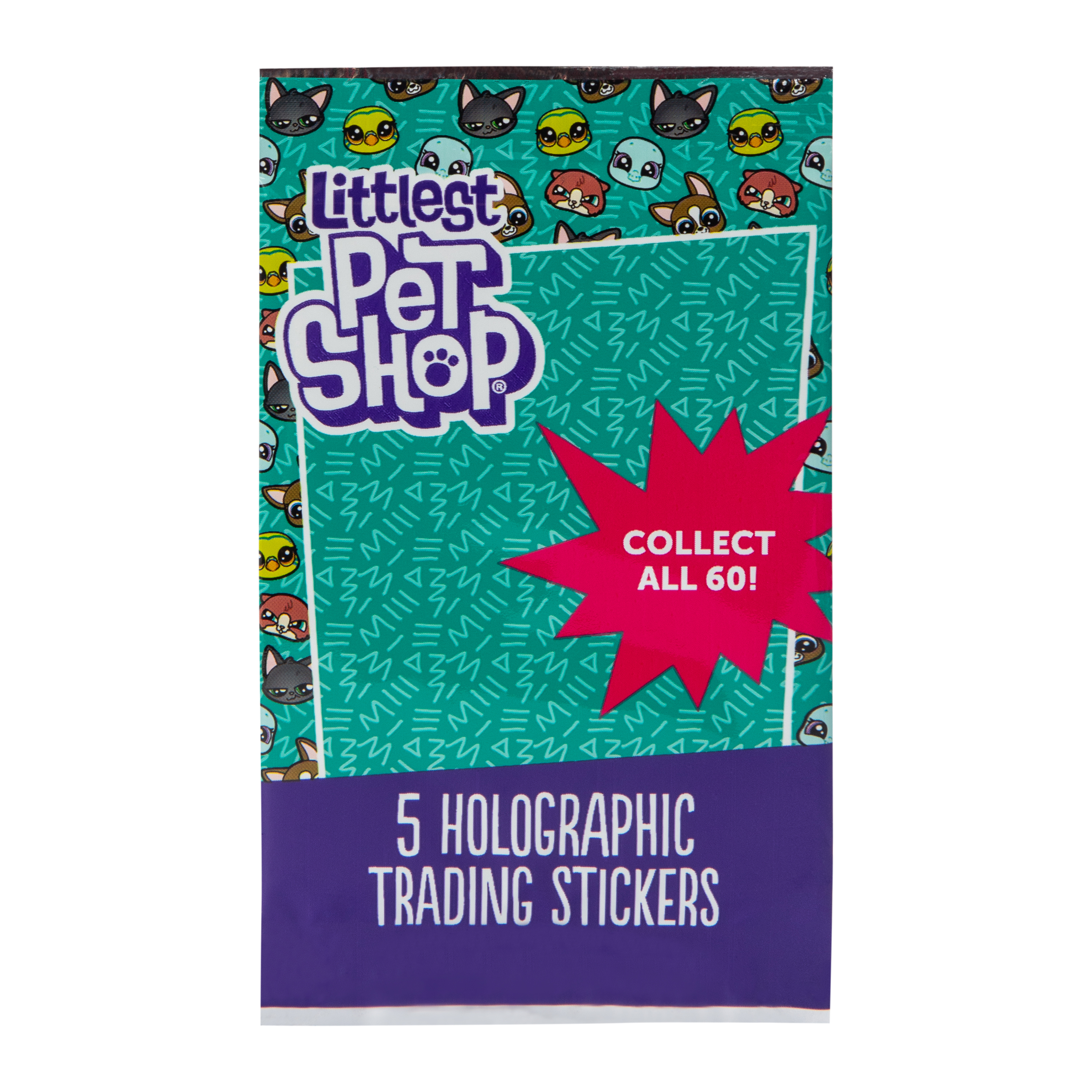 Littlest Pet Shop® Holographic Trading Stickers 5-Pack