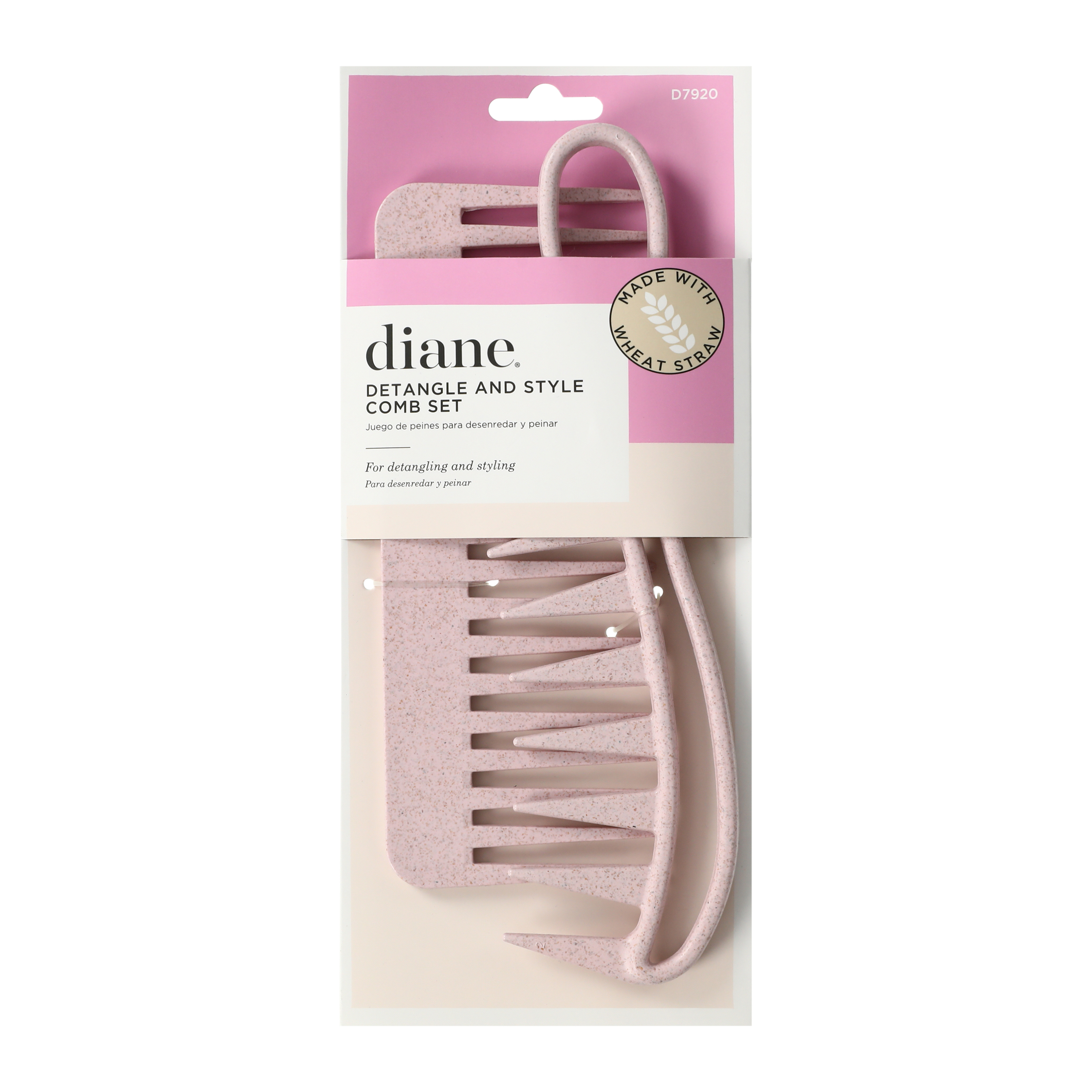 Diane® Detangle & Style Comb Set 2-Pack